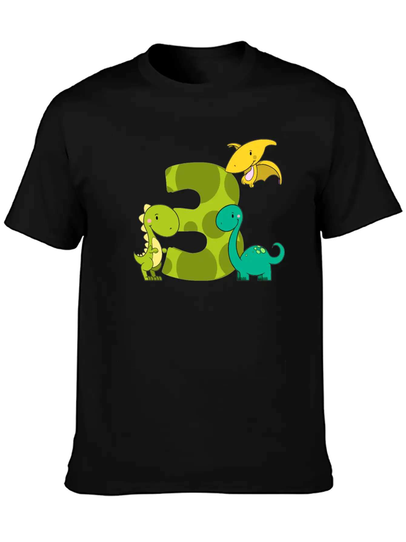 3 Year Old Boy Dinosaurs 3rd Birthday Unisex Cotton Tee – Relaxed Fit For Any Occasion