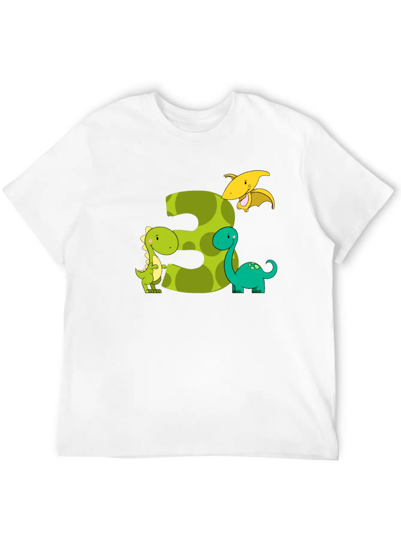 3 Year Old Boy Dinosaurs 3rd Birthday Unisex Cotton Tee – Relaxed Fit For Any Occasion