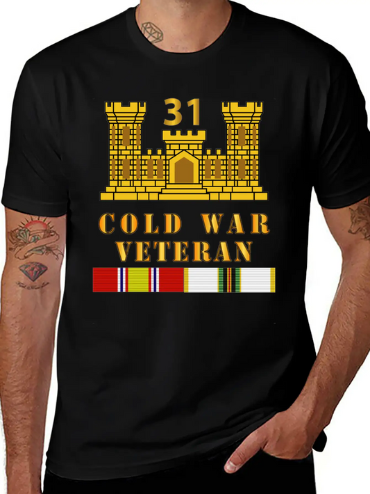 31st Engineer Battalion ENG Branch Cold War Vet Unisex Cotton Tee – Relaxed Fit For Any Occasion