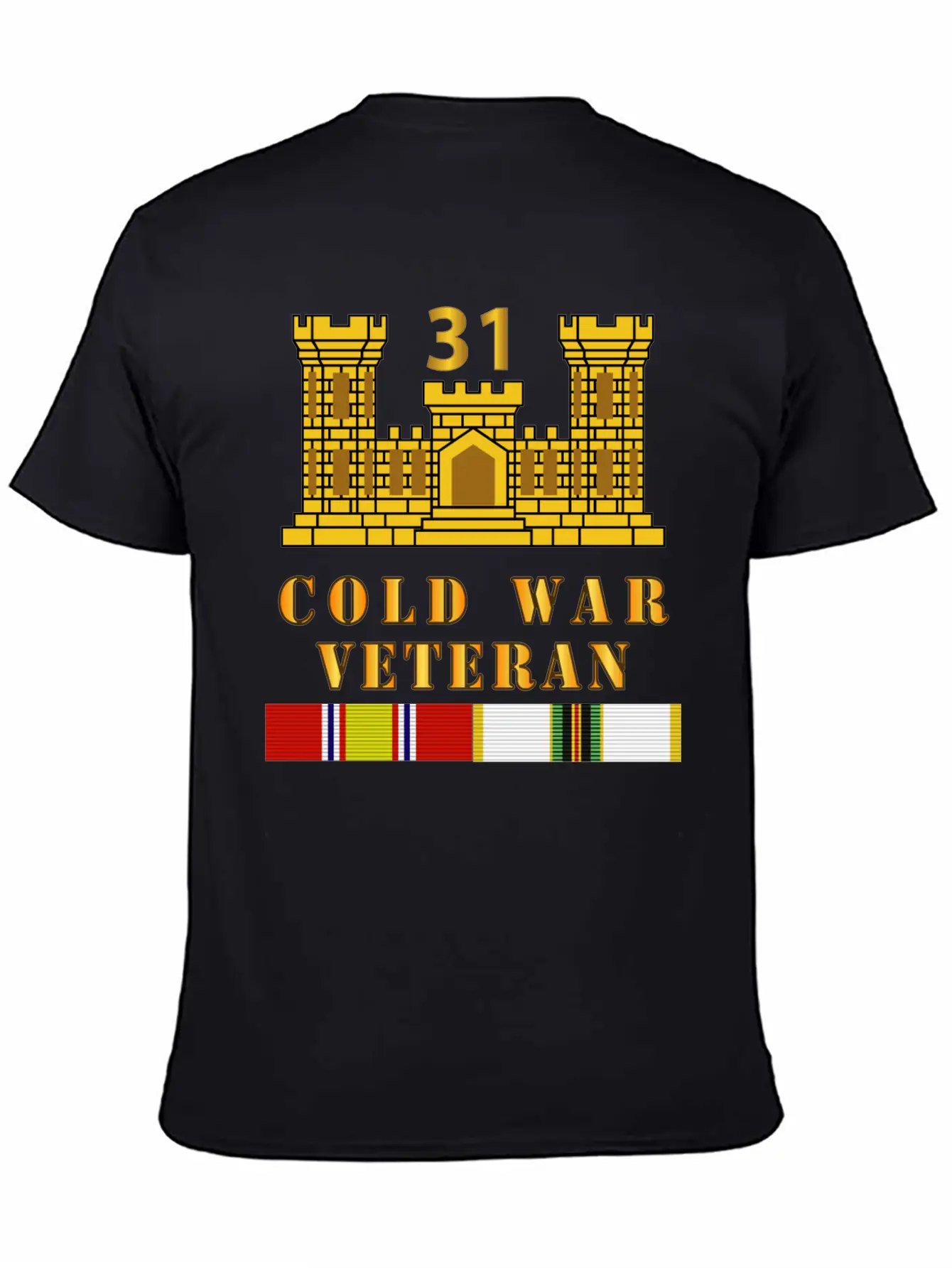 31st Engineer Battalion ENG Branch Cold War Vet Unisex Cotton Tee – Relaxed Fit For Any Occasion