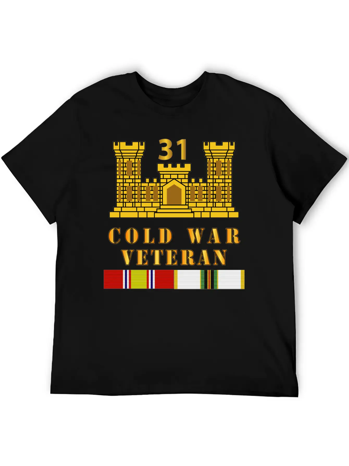 31st Engineer Battalion ENG Branch Cold War Vet Unisex Cotton Tee – Relaxed Fit For Any Occasion