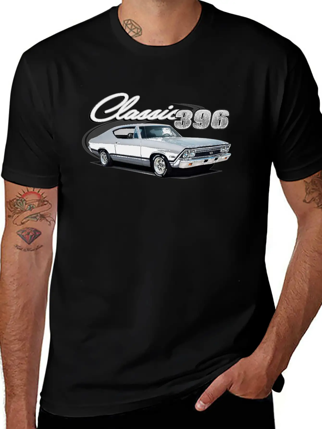 396 Silver Chevelle Unisex Cotton Tee – Relaxed Fit For Any Occasion