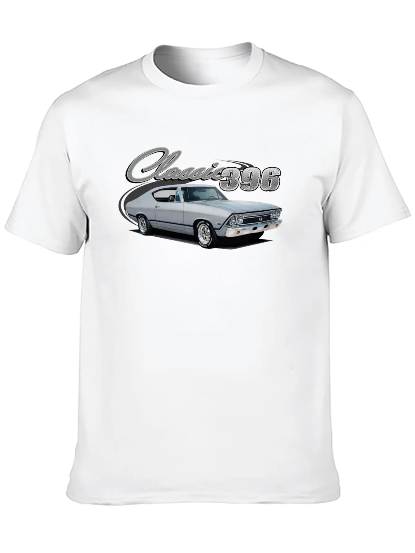 396 Silver Chevelle Unisex Cotton Tee – Relaxed Fit For Any Occasion