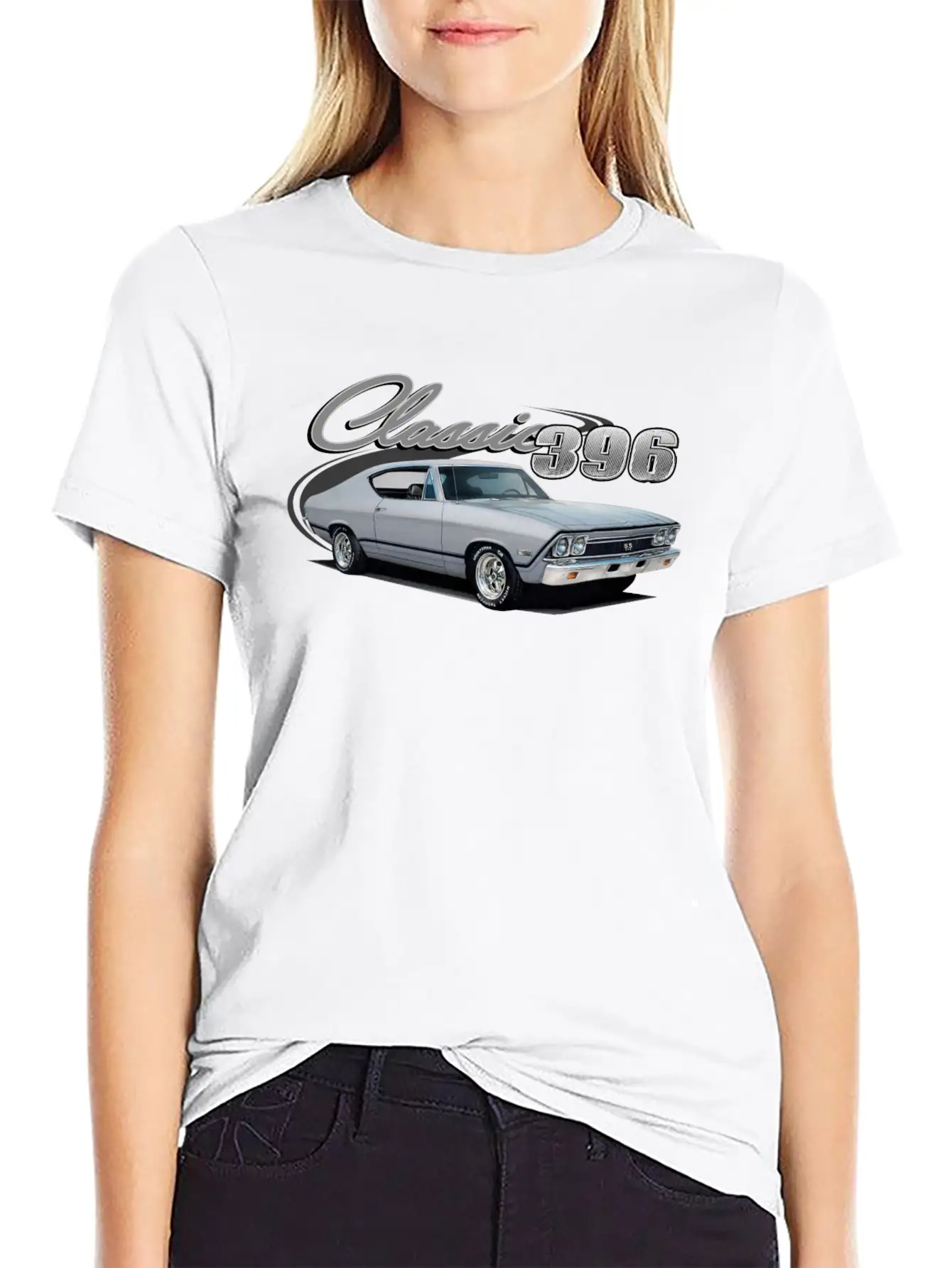 396 Silver Chevelle Unisex Cotton Tee – Relaxed Fit For Any Occasion