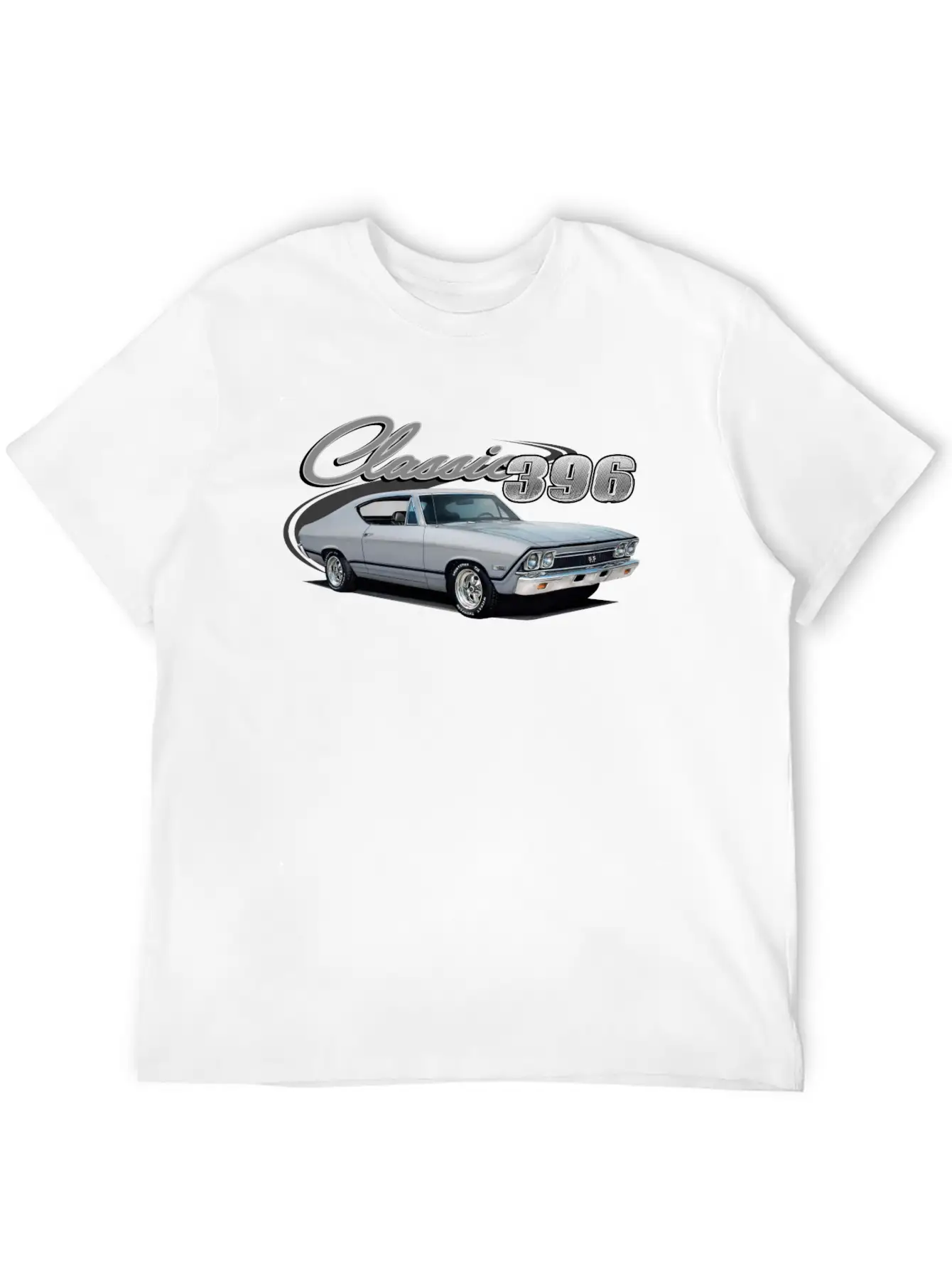 396 Silver Chevelle Unisex Cotton Tee – Relaxed Fit For Any Occasion