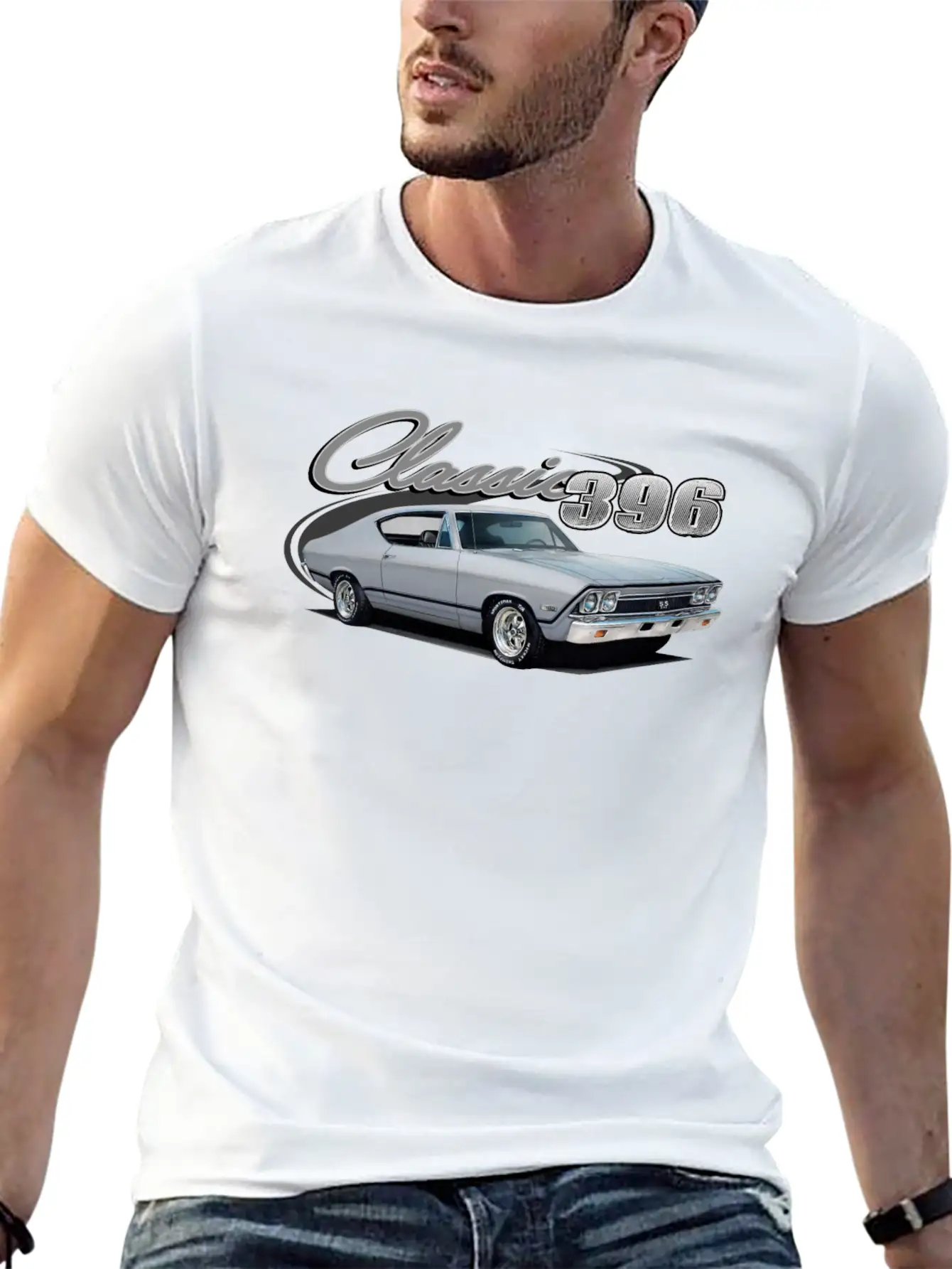 396 Silver Chevelle Unisex Cotton Tee – Relaxed Fit For Any Occasion