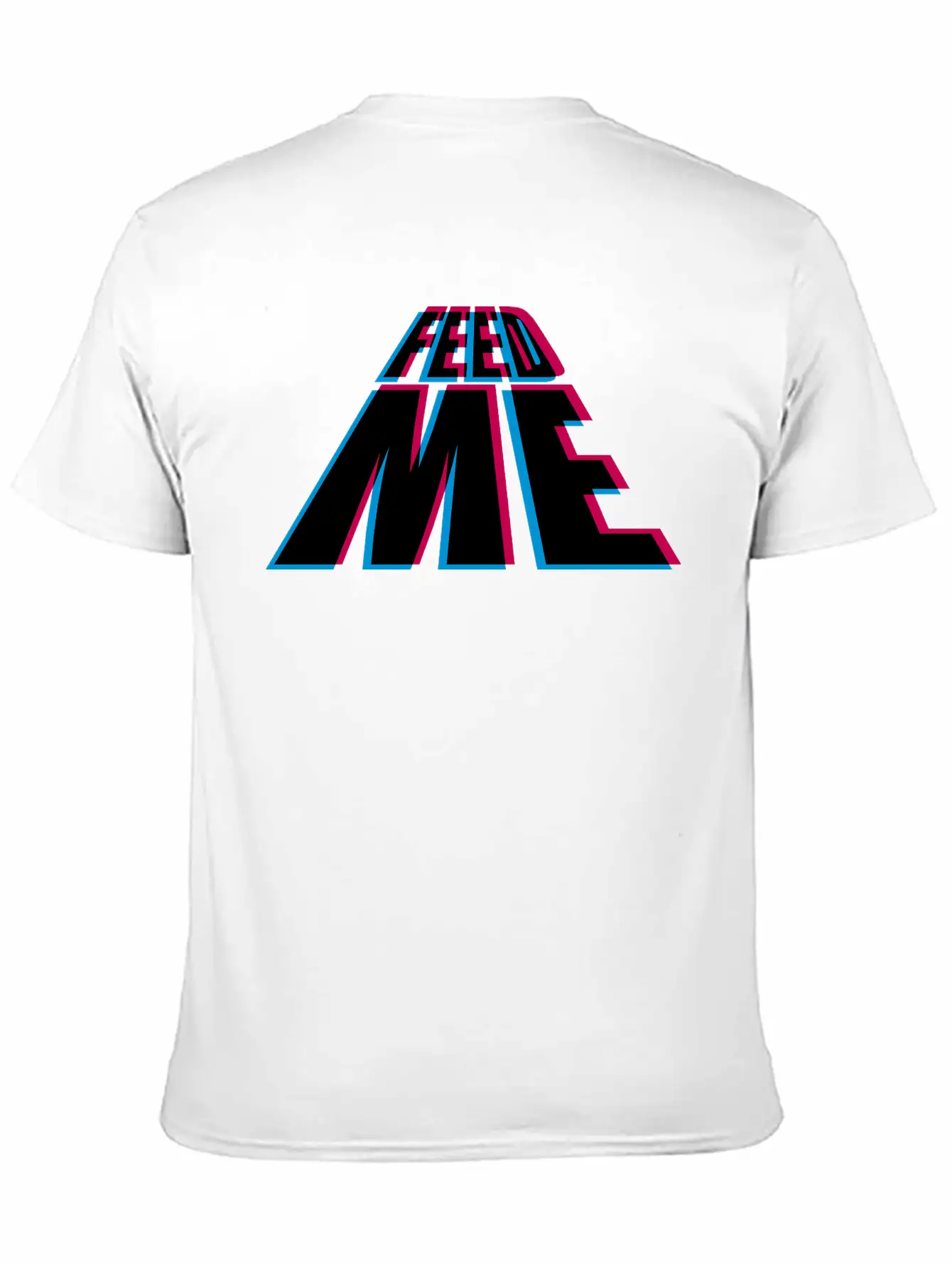 3d Feed Me Fat Fat Overweight Logo Feed Me Eat Hun Soft Cotton Short Sleeve Tee – Unisex Wardrobe Staple