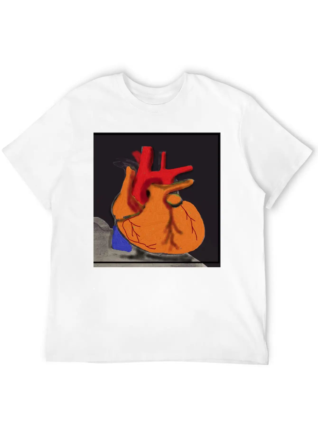 3D HEART Unisex Cotton Tee – Relaxed Fit For Any Occasion