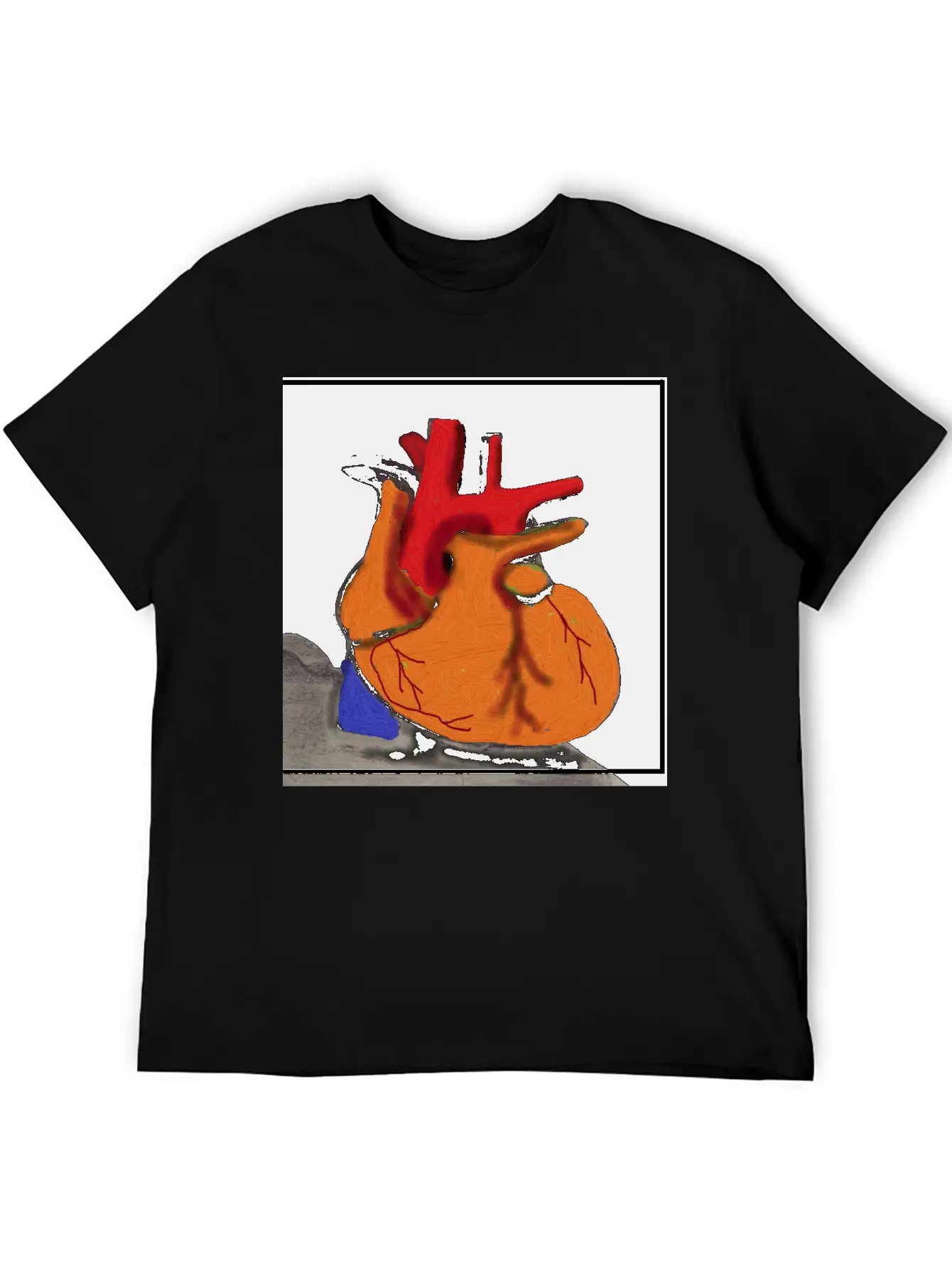 3D HEART Unisex Cotton Tee – Relaxed Fit For Any Occasion