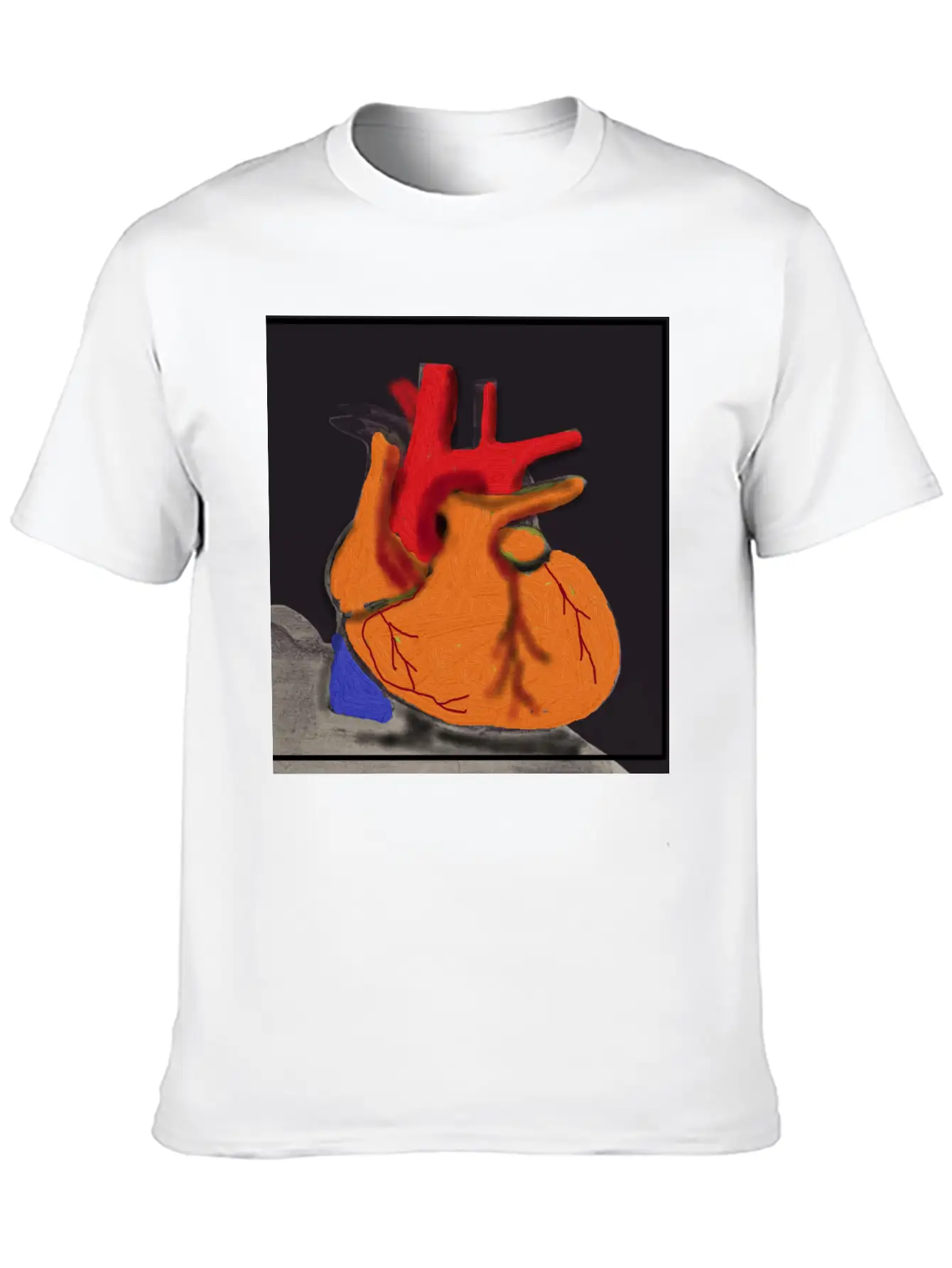 3D HEART Unisex Cotton Tee – Relaxed Fit For Any Occasion
