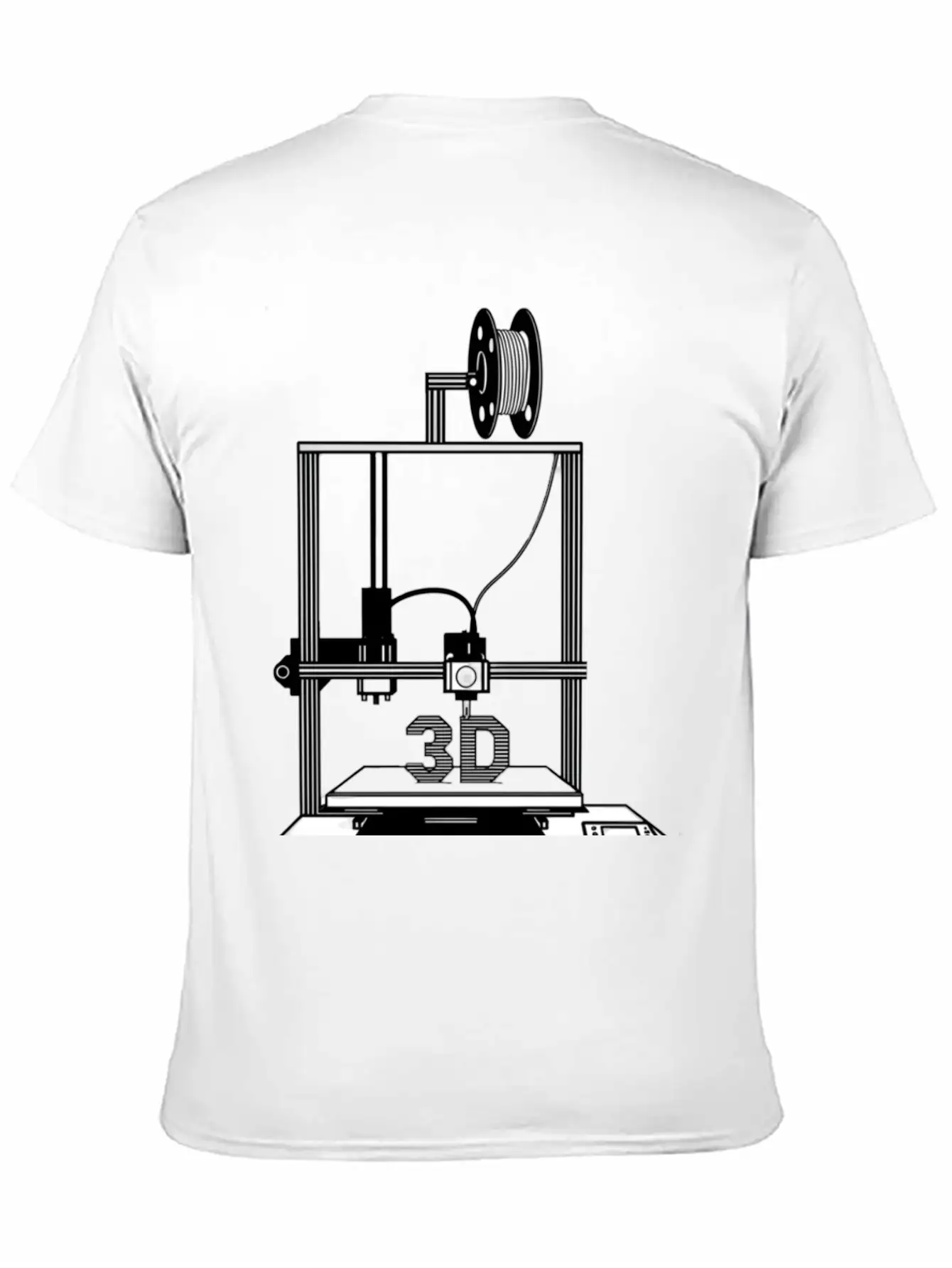 3D Printer,Art For Men Women 3D Printing Printer Unisex Cotton Tee – Relaxed Fit For Any Occasion