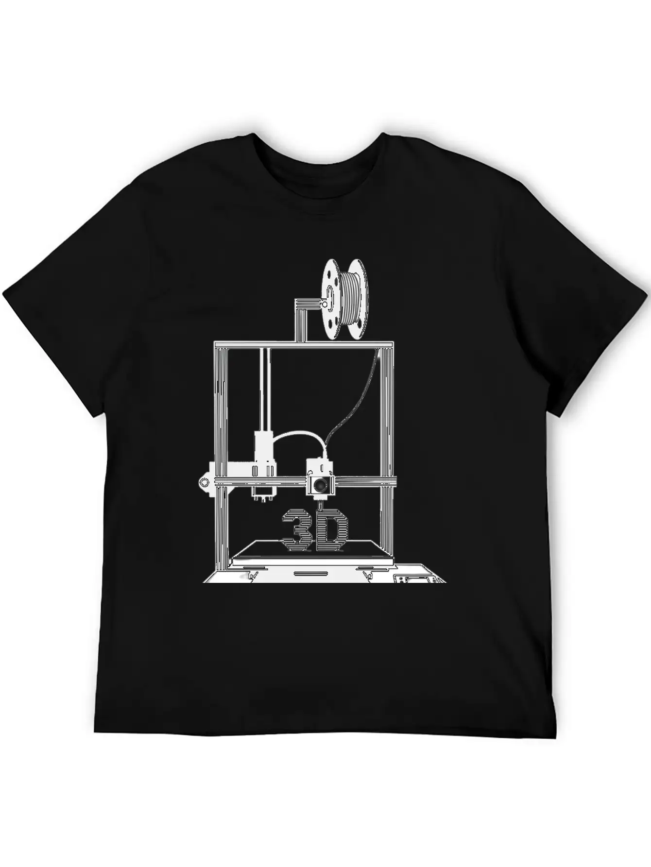 3D Printer,Art For Men Women 3D Printing Printer Unisex Cotton Tee – Relaxed Fit For Any Occasion