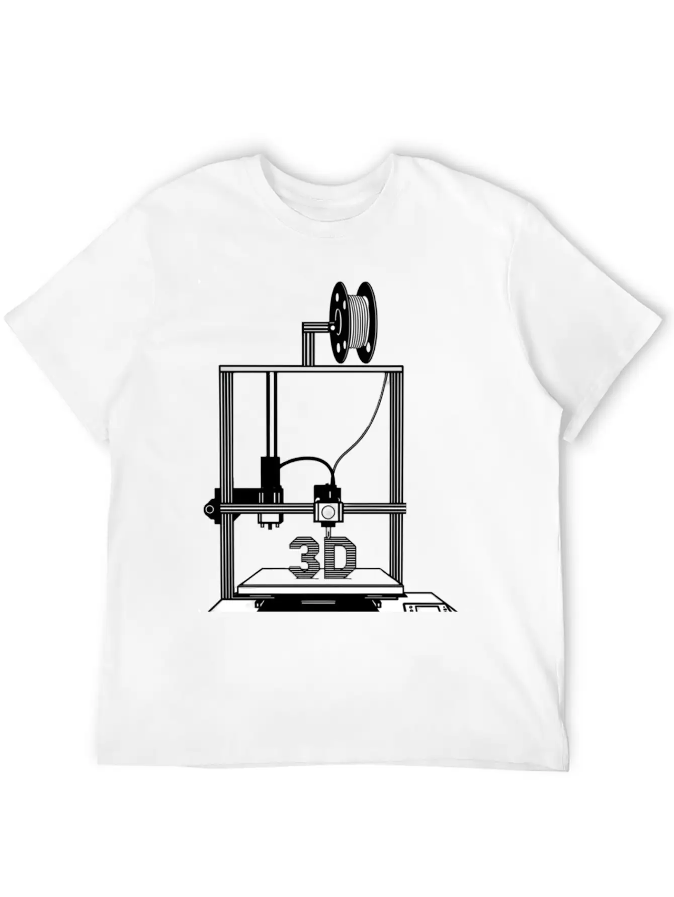 3D Printer,Art For Men Women 3D Printing Printer Unisex Cotton Tee – Relaxed Fit For Any Occasion