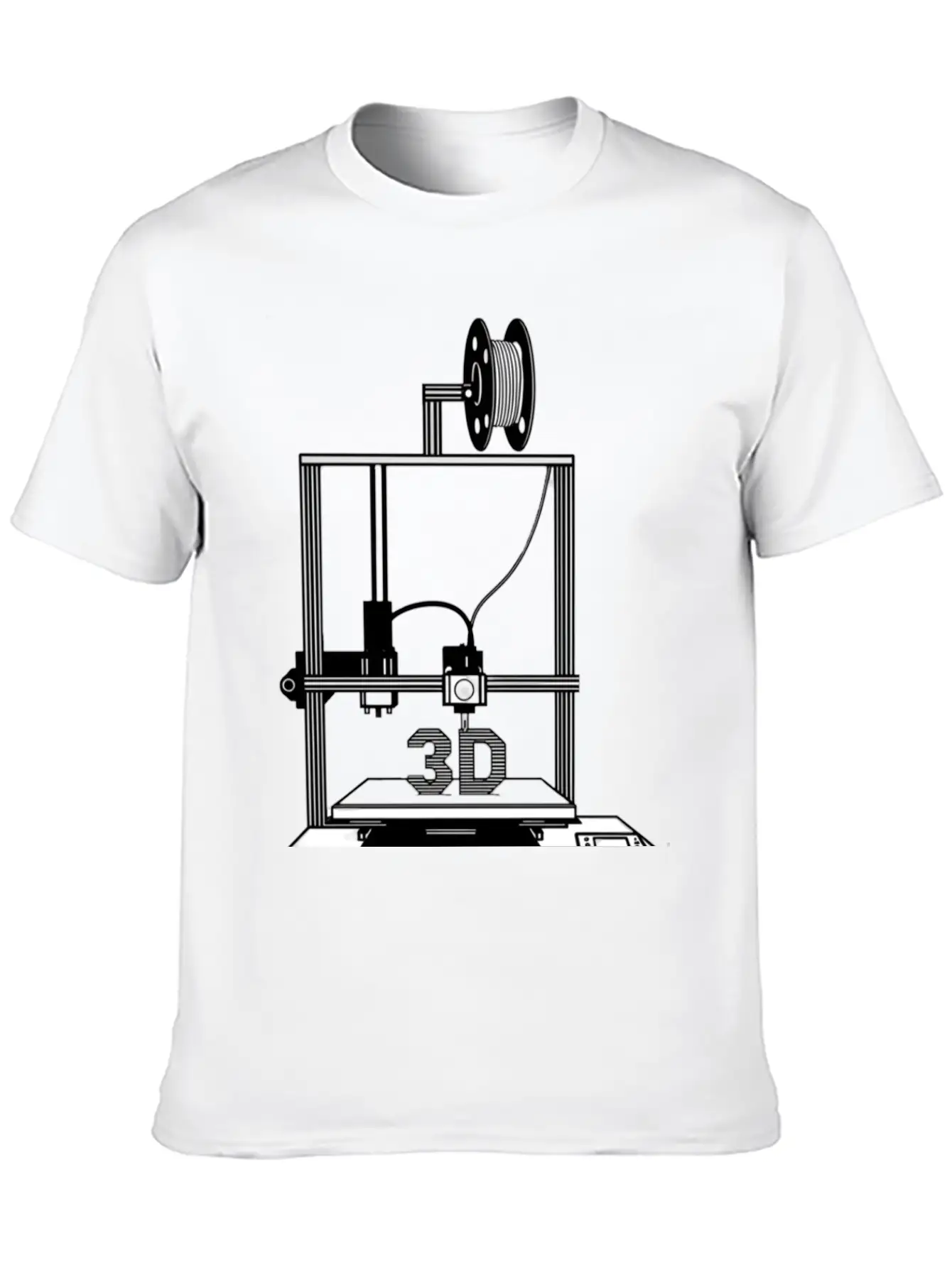 3D Printer,Art For Men Women 3D Printing Printer Unisex Cotton Tee – Relaxed Fit For Any Occasion