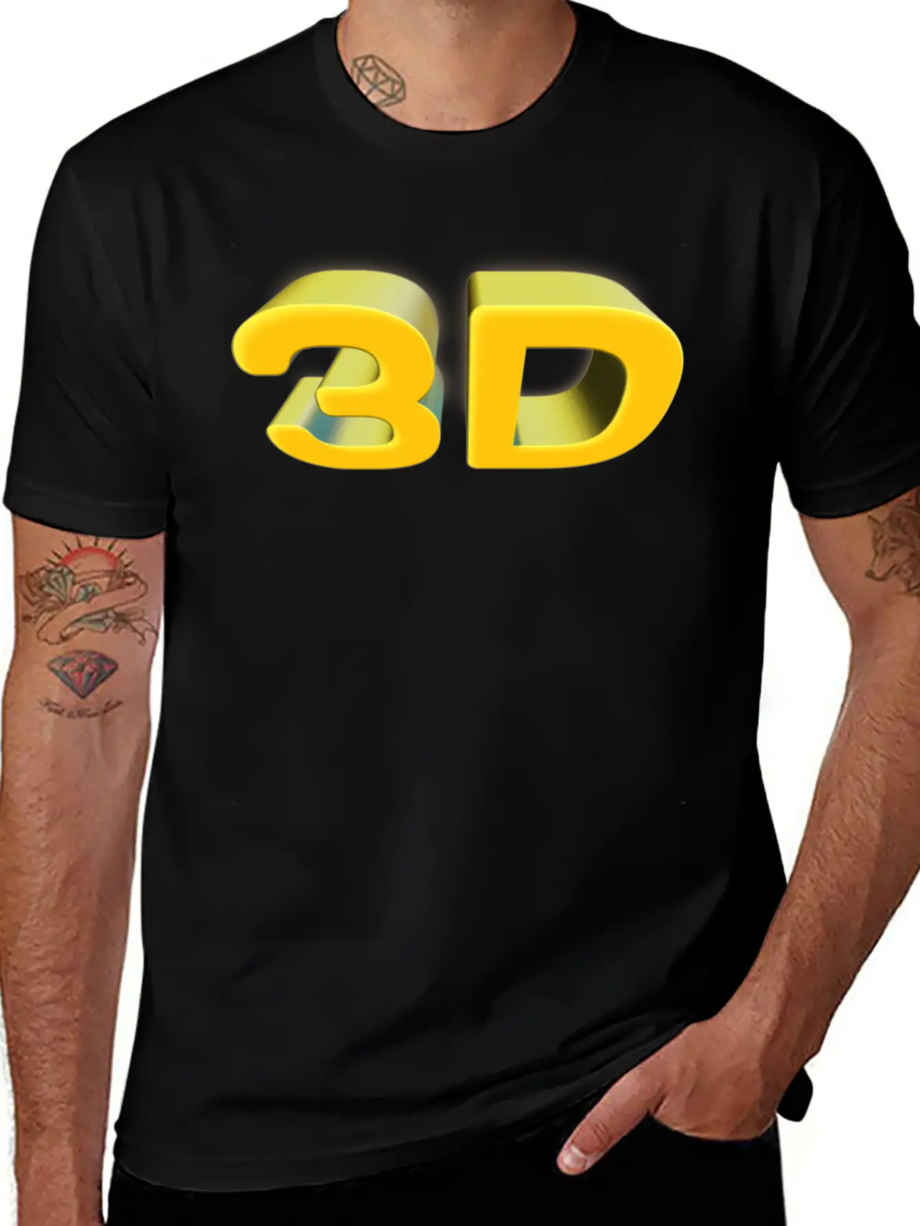 3D Unisex Cotton Tee – Relaxed Fit For Any Occasion