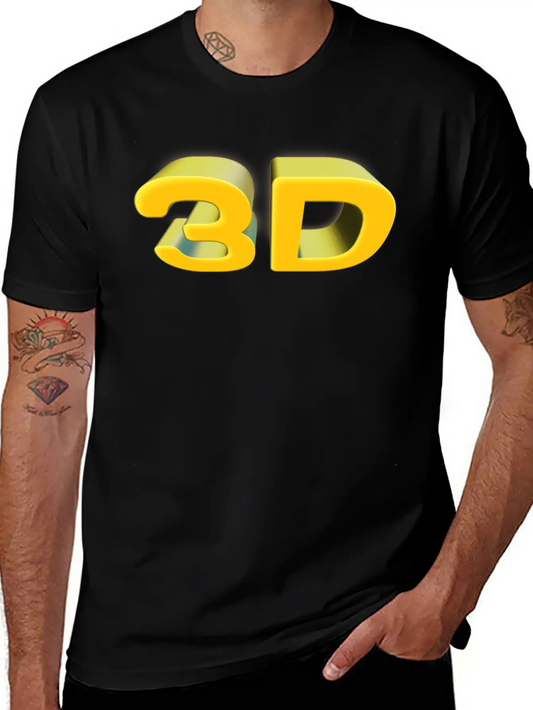 3D Unisex Cotton Tee – Relaxed Fit For Any Occasion