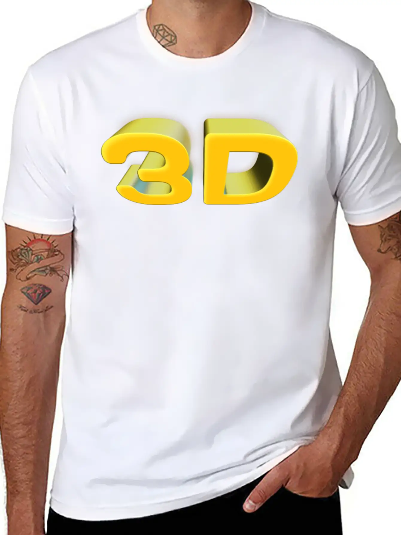 3D Unisex Cotton Tee – Relaxed Fit For Any Occasion