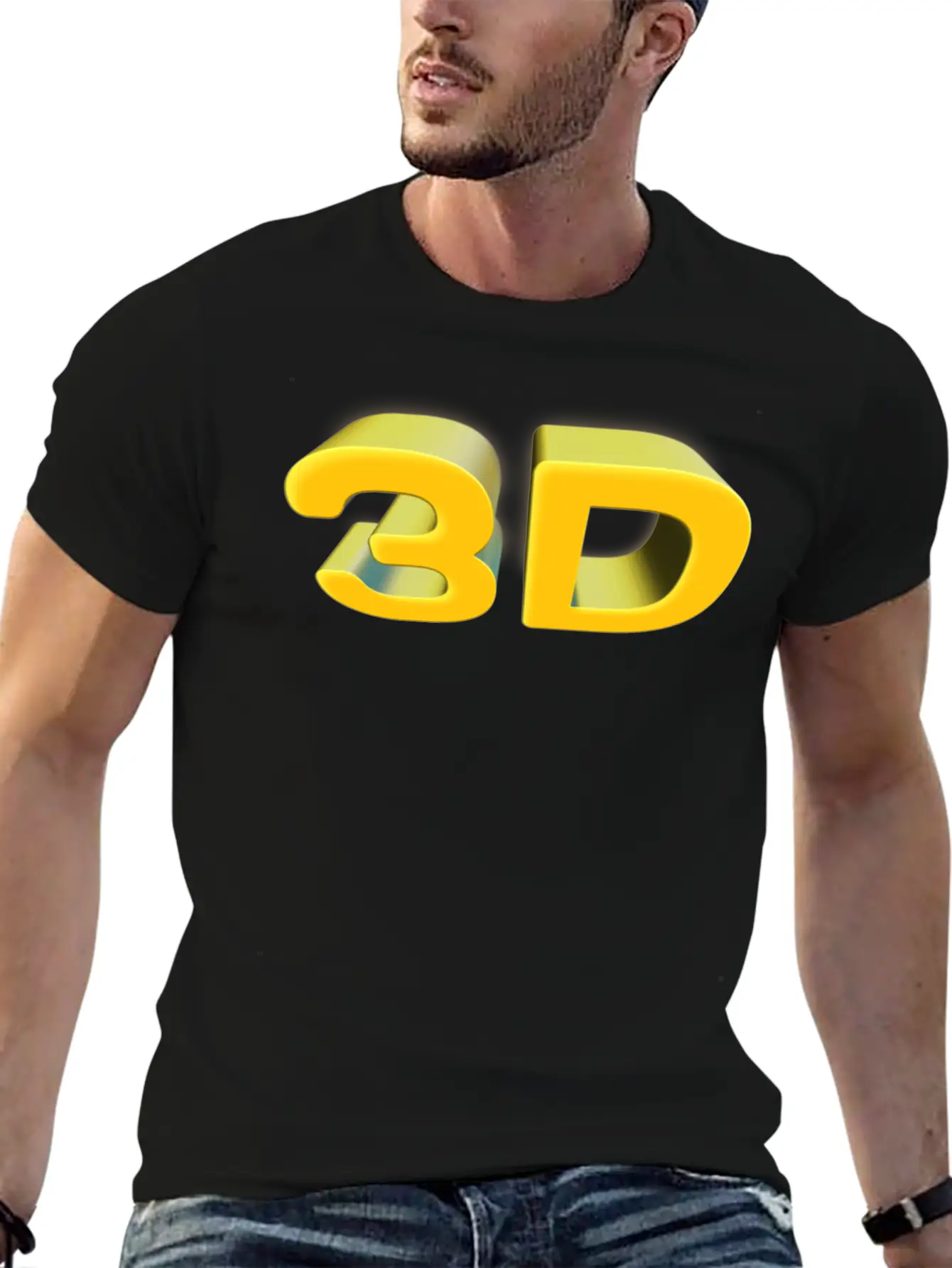 3D Unisex Cotton Tee – Relaxed Fit For Any Occasion