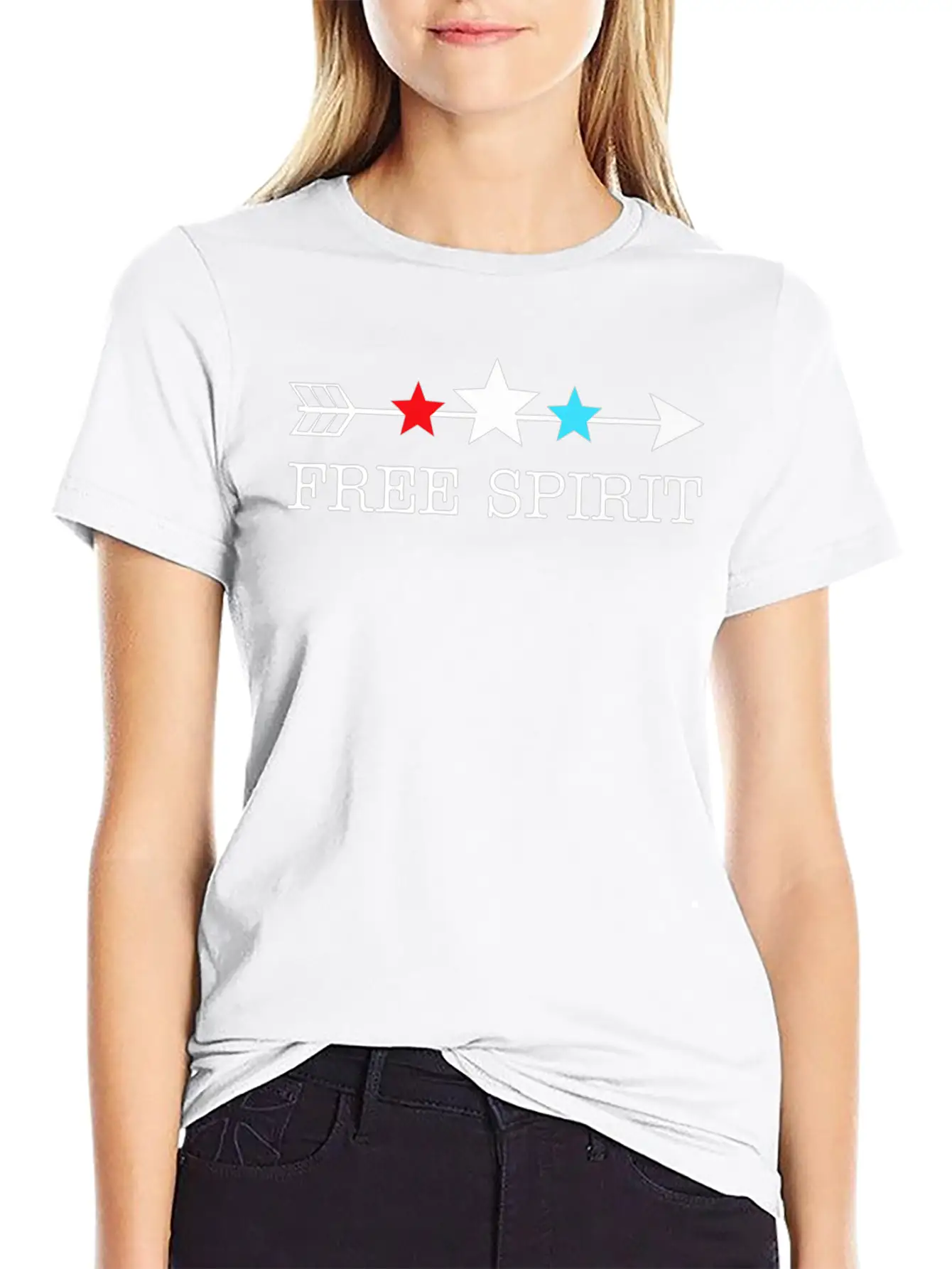 4th Of July Arrow Stars Free Spirit Essential Unisex Summer Tee – Soft Cotton Casual Fit