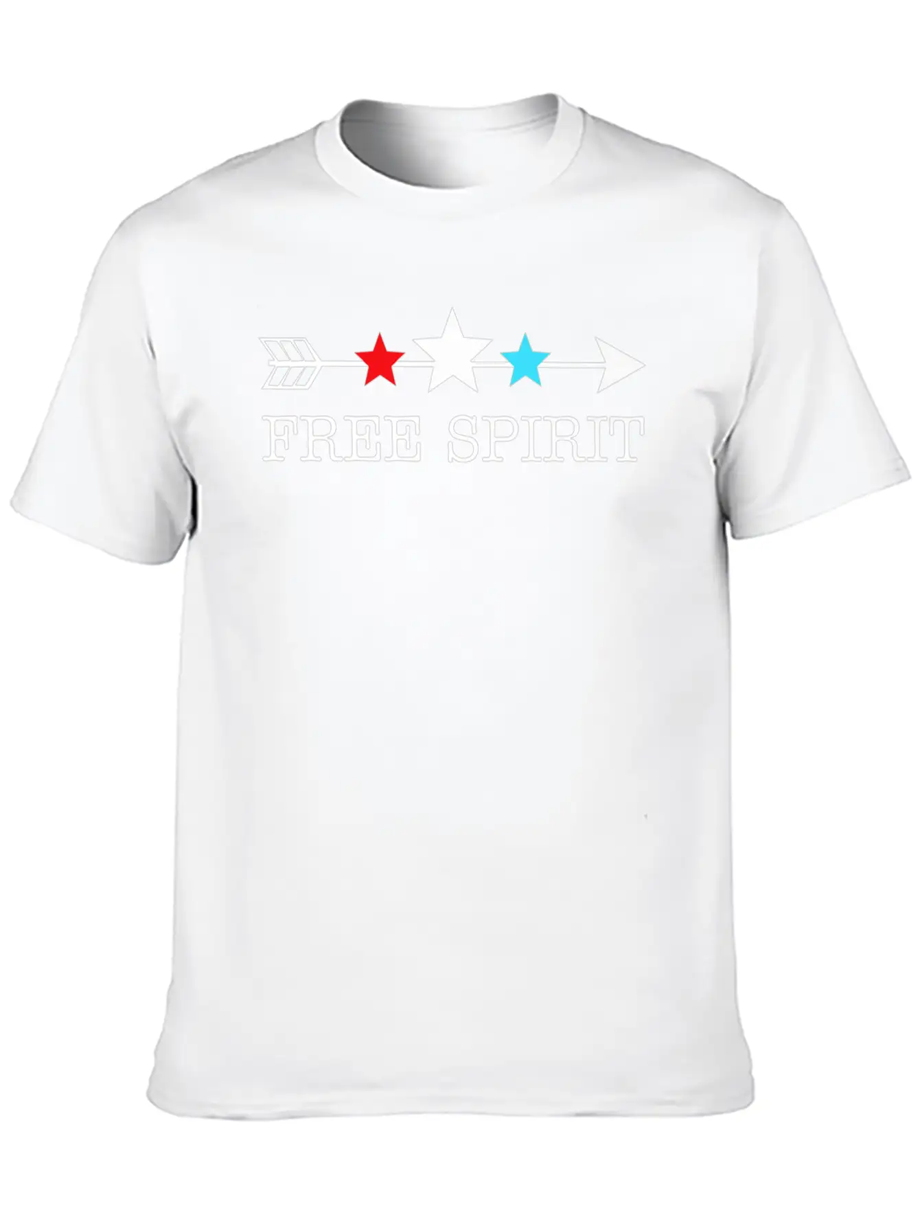 4th Of July Arrow Stars Free Spirit Essential Unisex Summer Tee – Soft Cotton Casual Fit