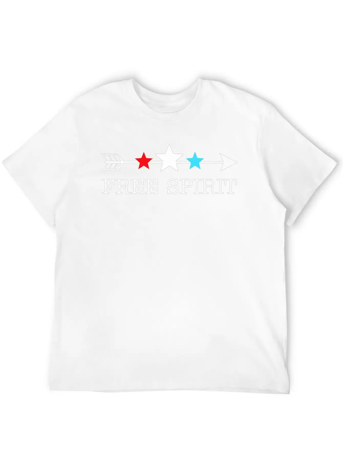 4th Of July Arrow Stars Free Spirit Essential Unisex Summer Tee – Soft Cotton Casual Fit