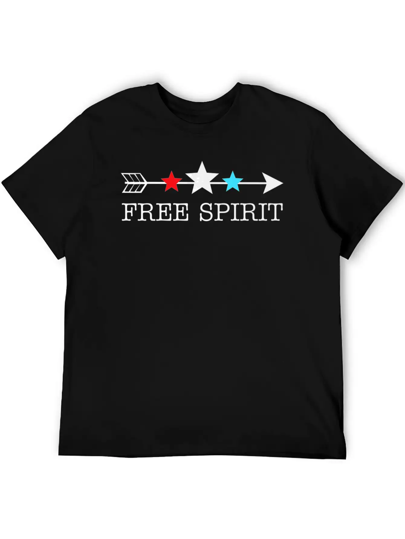 4th Of July Arrow Stars Free Spirit Essential Unisex Summer Tee – Soft Cotton Casual Fit