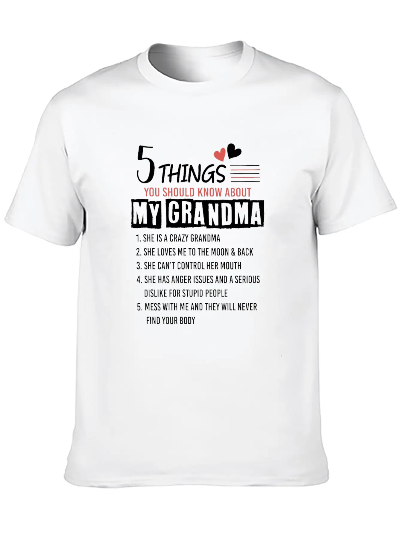 5 Things You Should Know About My Grandma Soft Cotton Short Sleeve Tee – Unisex Wardrobe Staple