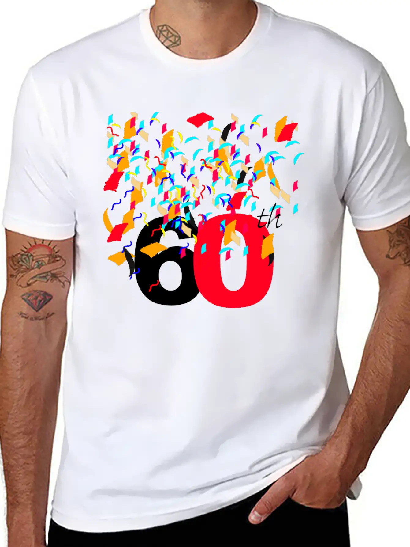 60th Celebrating,Anniversary,Birthday T-shirt Soft Cotton Short Sleeve Tee – Unisex Wardrobe Staple