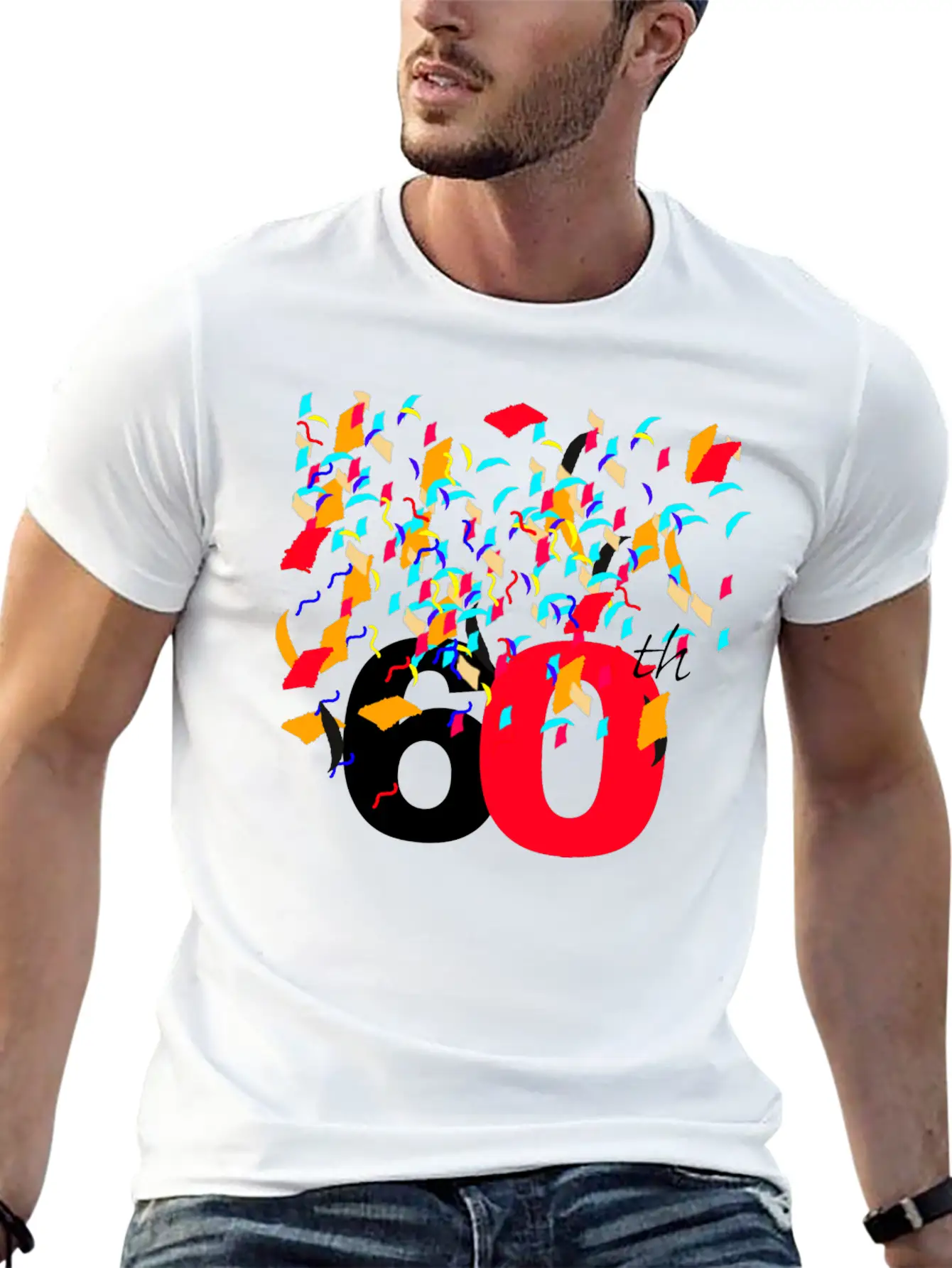 60th Celebrating,Anniversary,Birthday T-shirt Soft Cotton Short Sleeve Tee – Unisex Wardrobe Staple