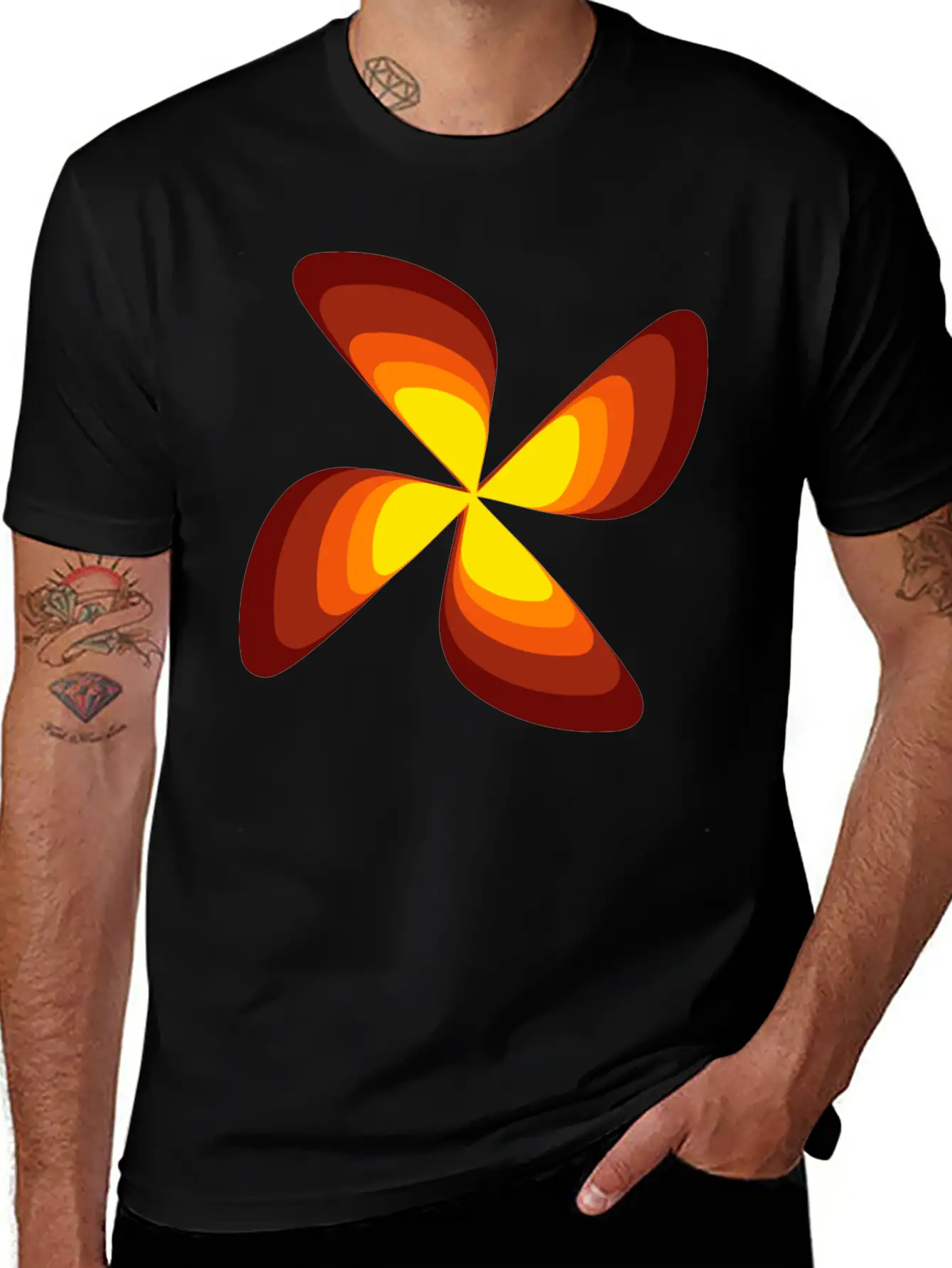 70s Flower Casual Graphic T-Shirt – Simple And Comfortable Daily Wear