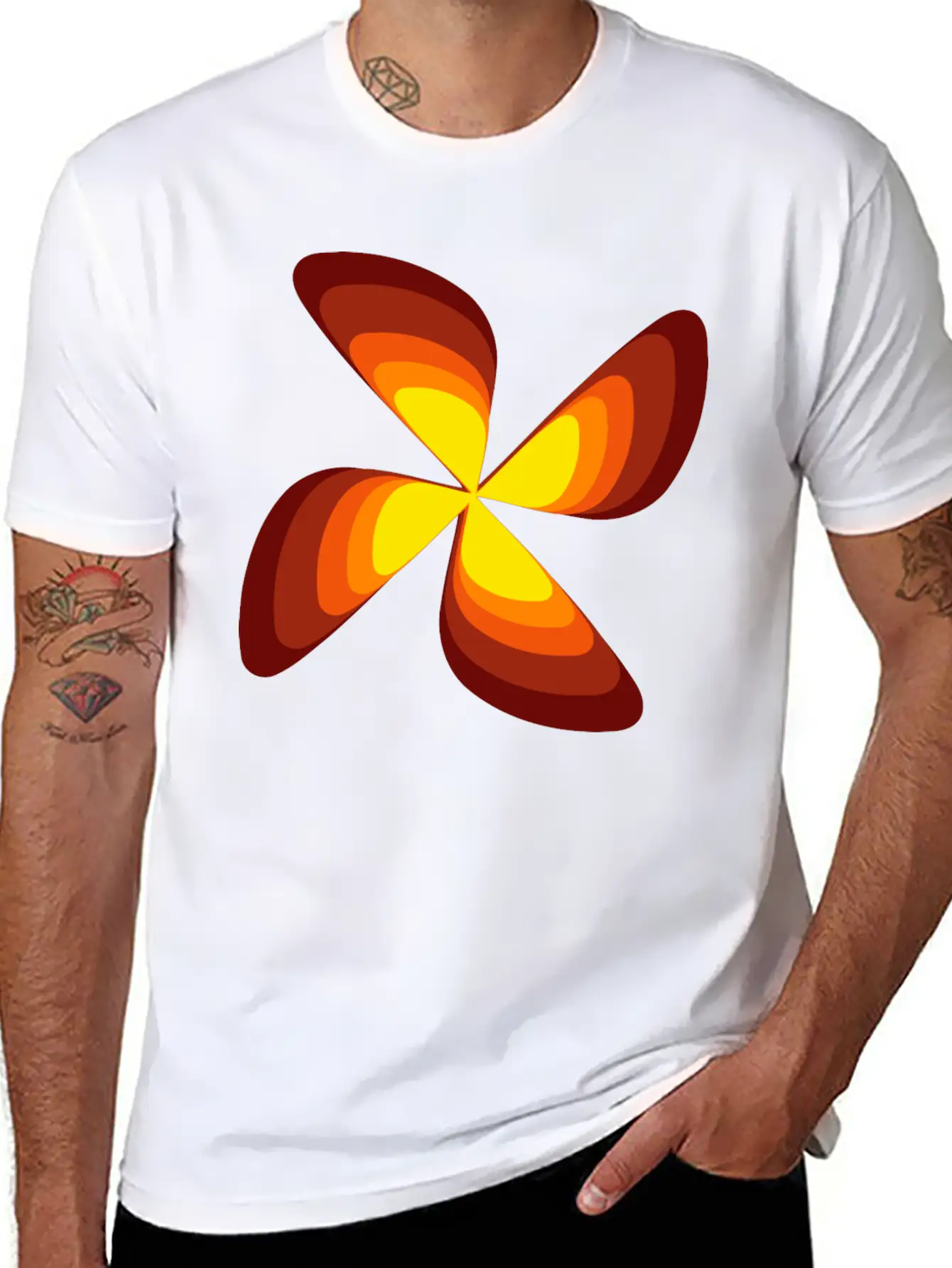 70s Flower Casual Graphic T-Shirt – Simple And Comfortable Daily Wear