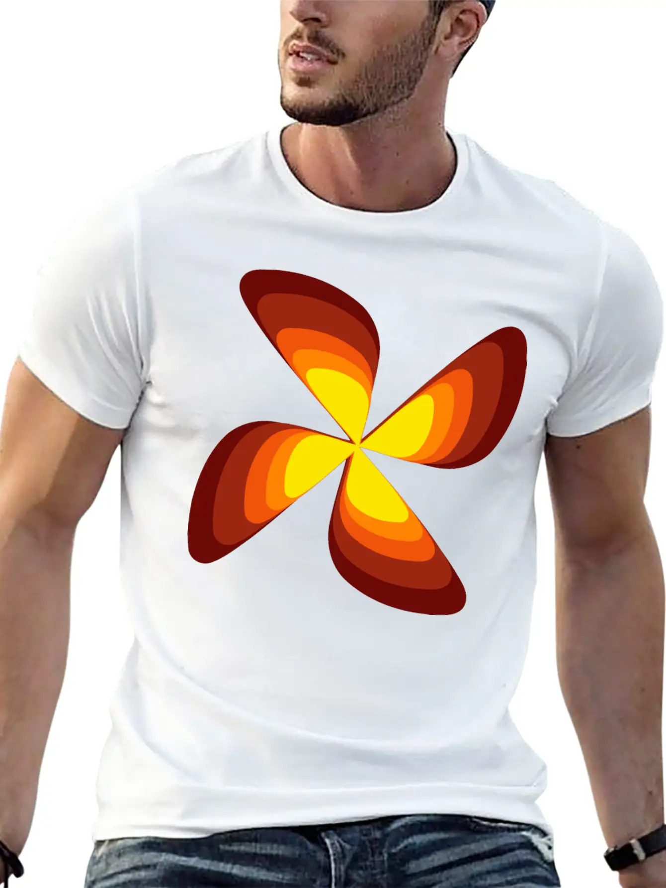 70s Flower Casual Graphic T-Shirt – Simple And Comfortable Daily Wear
