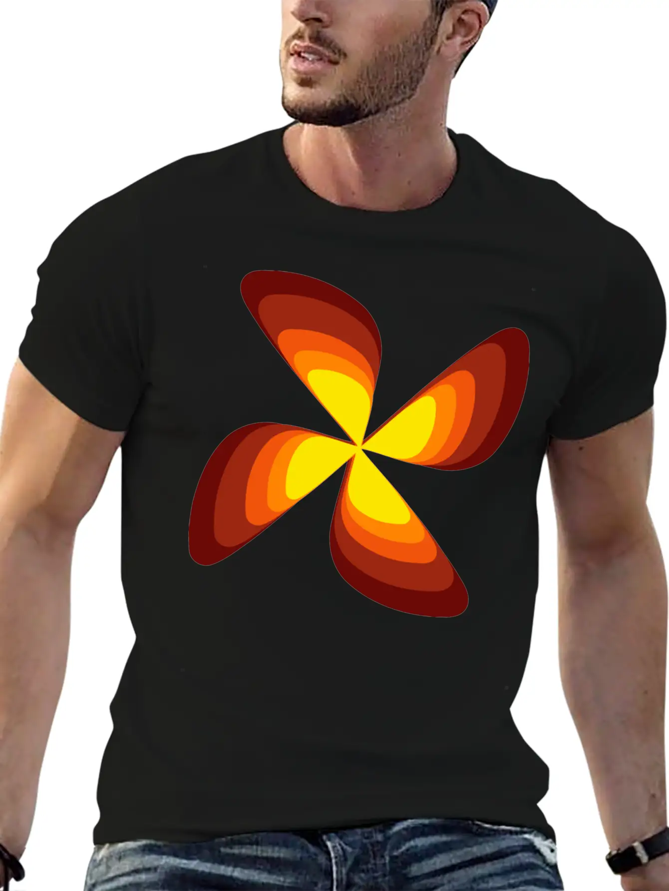 70s Flower Casual Graphic T-Shirt – Simple And Comfortable Daily Wear