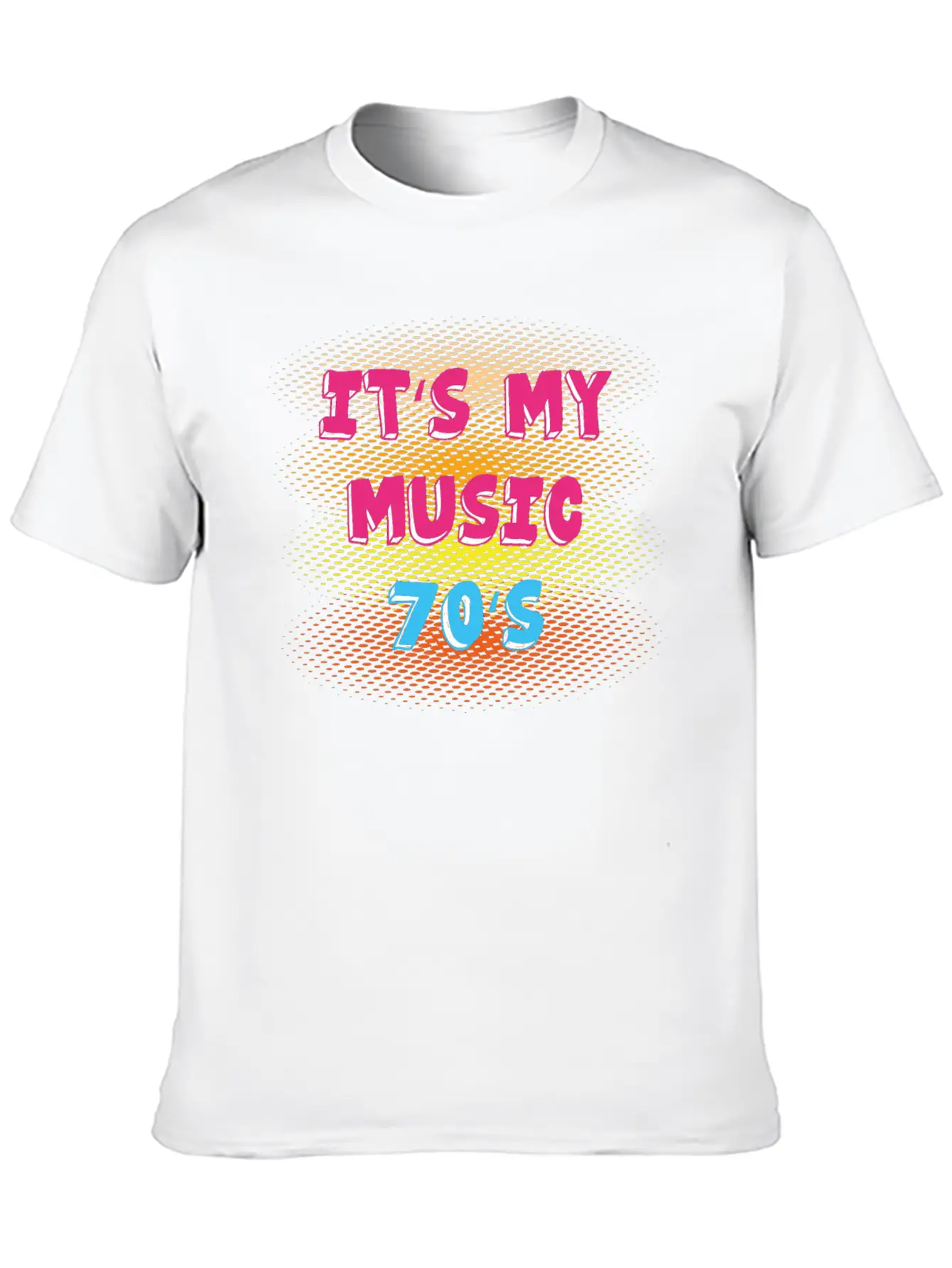 70s Music Breathable Soft Cotton T-Shirt – Timeless Casual Look