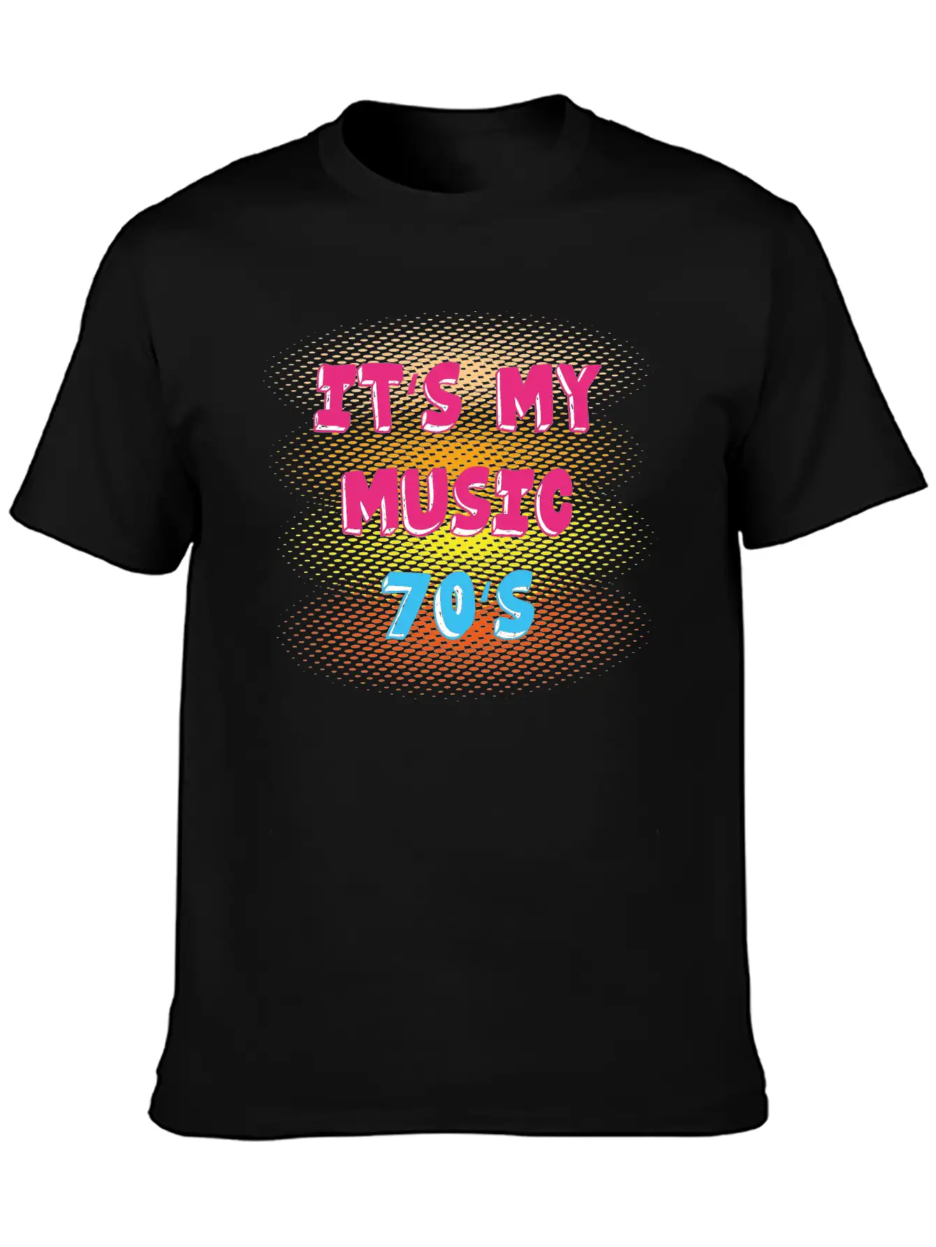 70s Music Breathable Soft Cotton T-Shirt – Timeless Casual Look