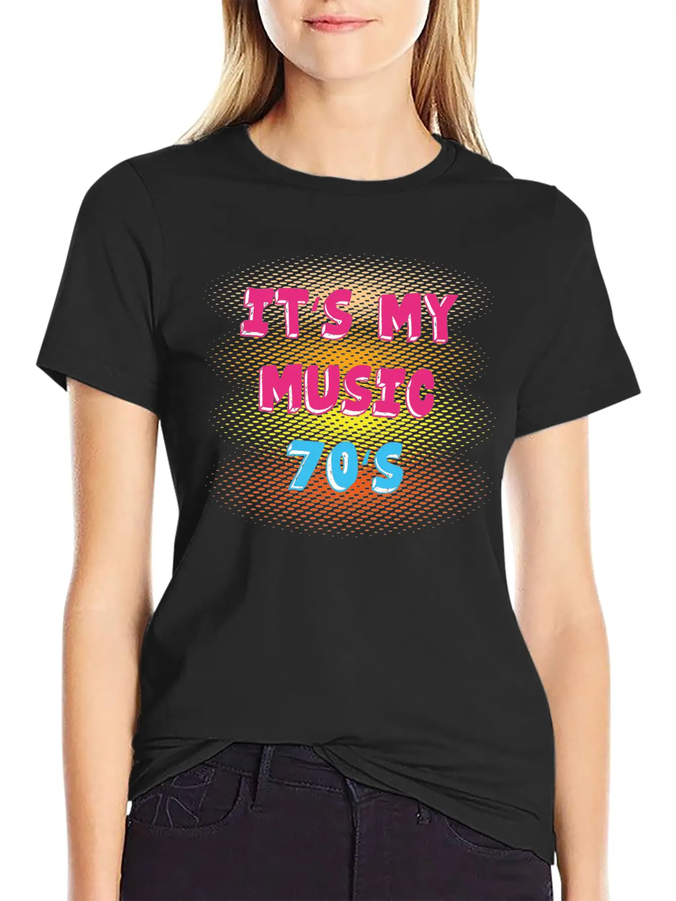 70s Music Breathable Soft Cotton T-Shirt – Timeless Casual Look