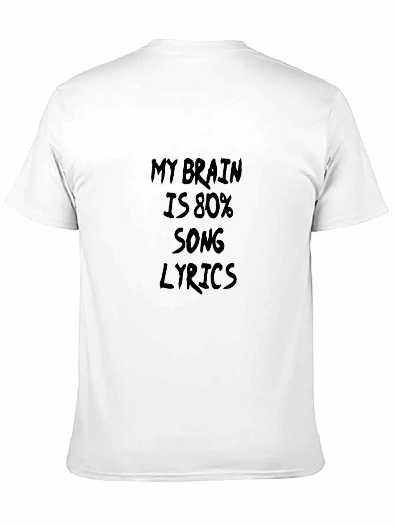 80 Percent Song Lyrics Funny Logo Classic Fit Graphic Tee For Daily Comfort – Unisex Cotton Shirt