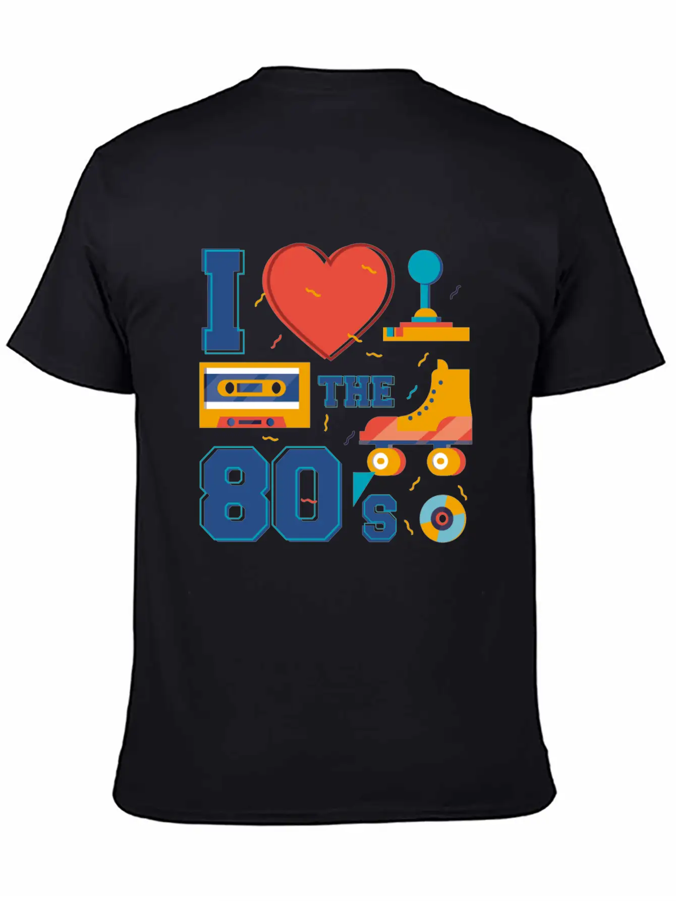 80s Music Years Love Childhood Youth Roller Skates Breathable Soft Cotton T-Shirt – Timeless Casual Look