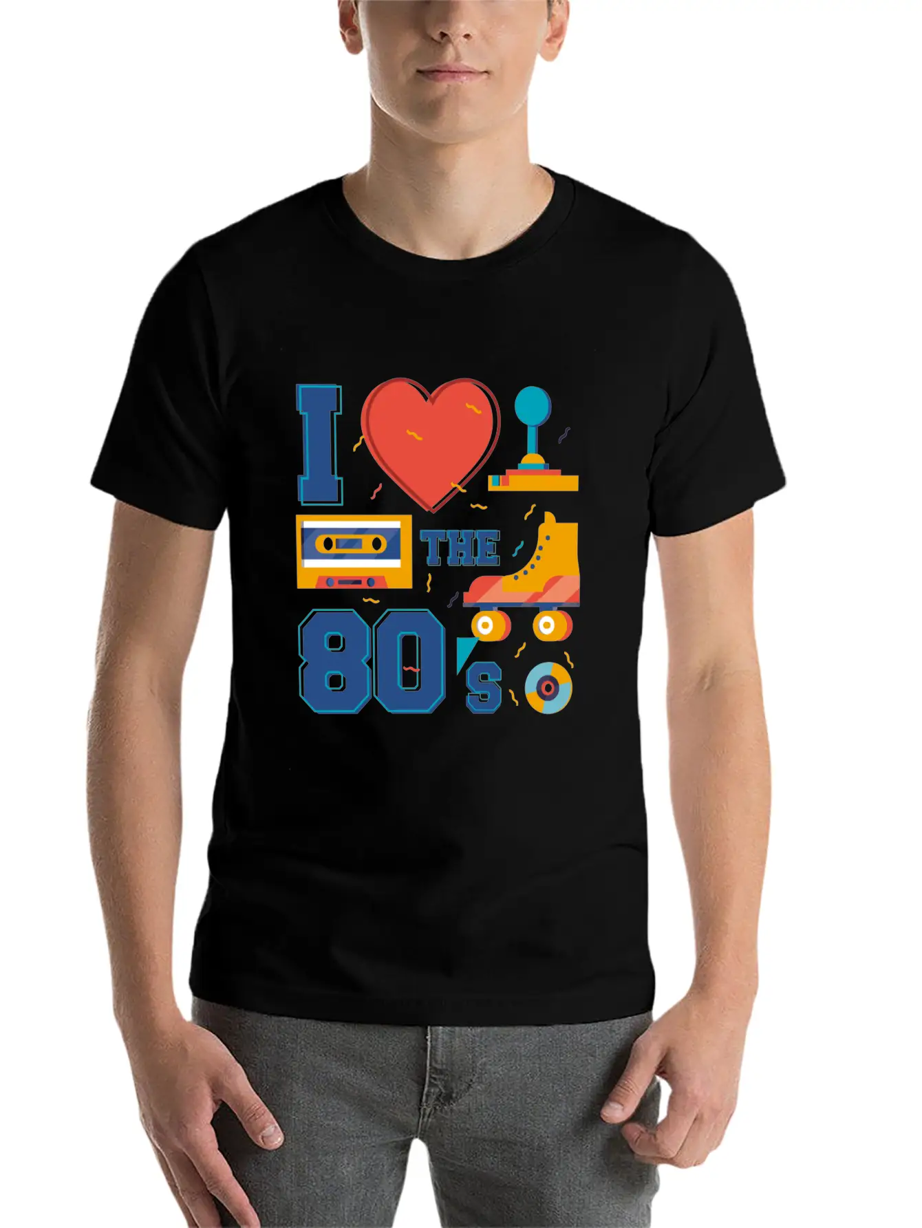 80s Music Years Love Childhood Youth Roller Skates Breathable Soft Cotton T-Shirt – Timeless Casual Look