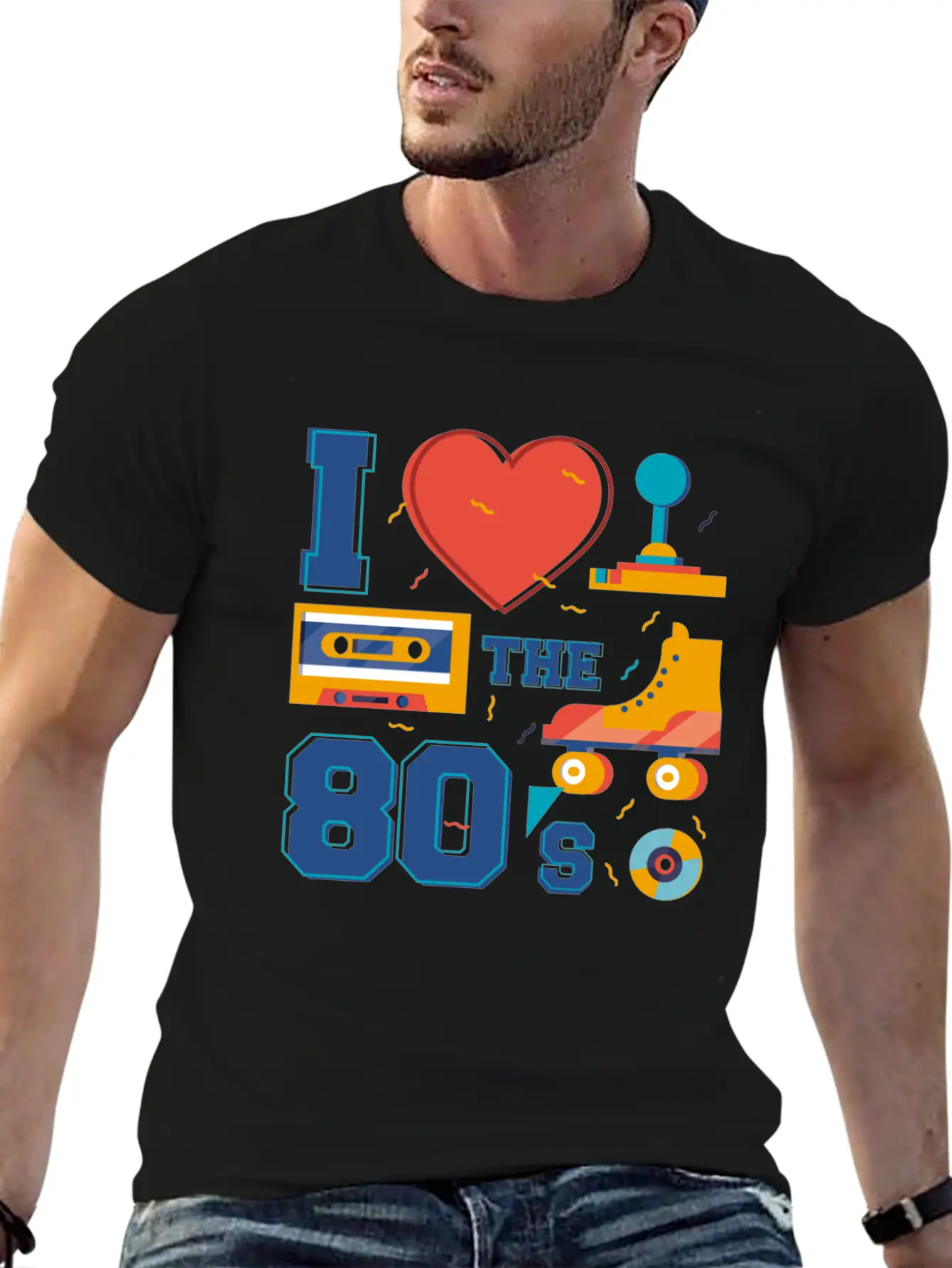 80s Music Years Love Childhood Youth Roller Skates Breathable Soft Cotton T-Shirt – Timeless Casual Look
