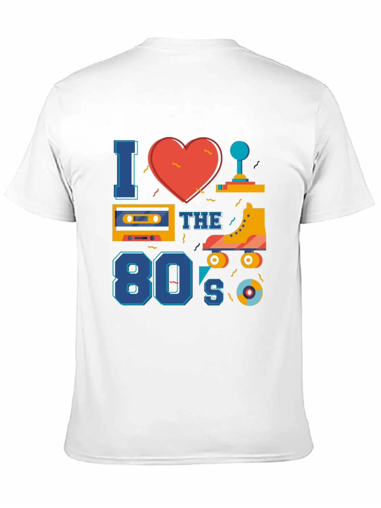 80s Music Years Love Childhood Youth Roller Skates Breathable Soft Cotton T-Shirt – Timeless Casual Look