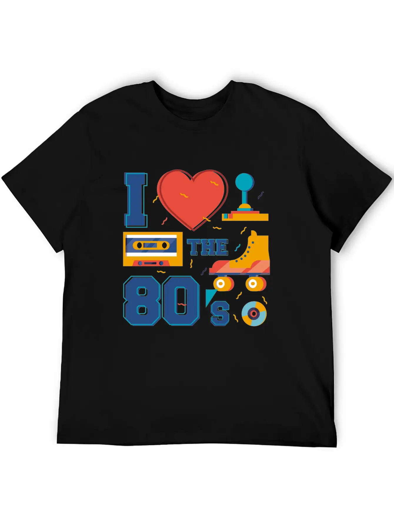 80s Music Years Love Childhood Youth Roller Skates Breathable Soft Cotton T-Shirt – Timeless Casual Look