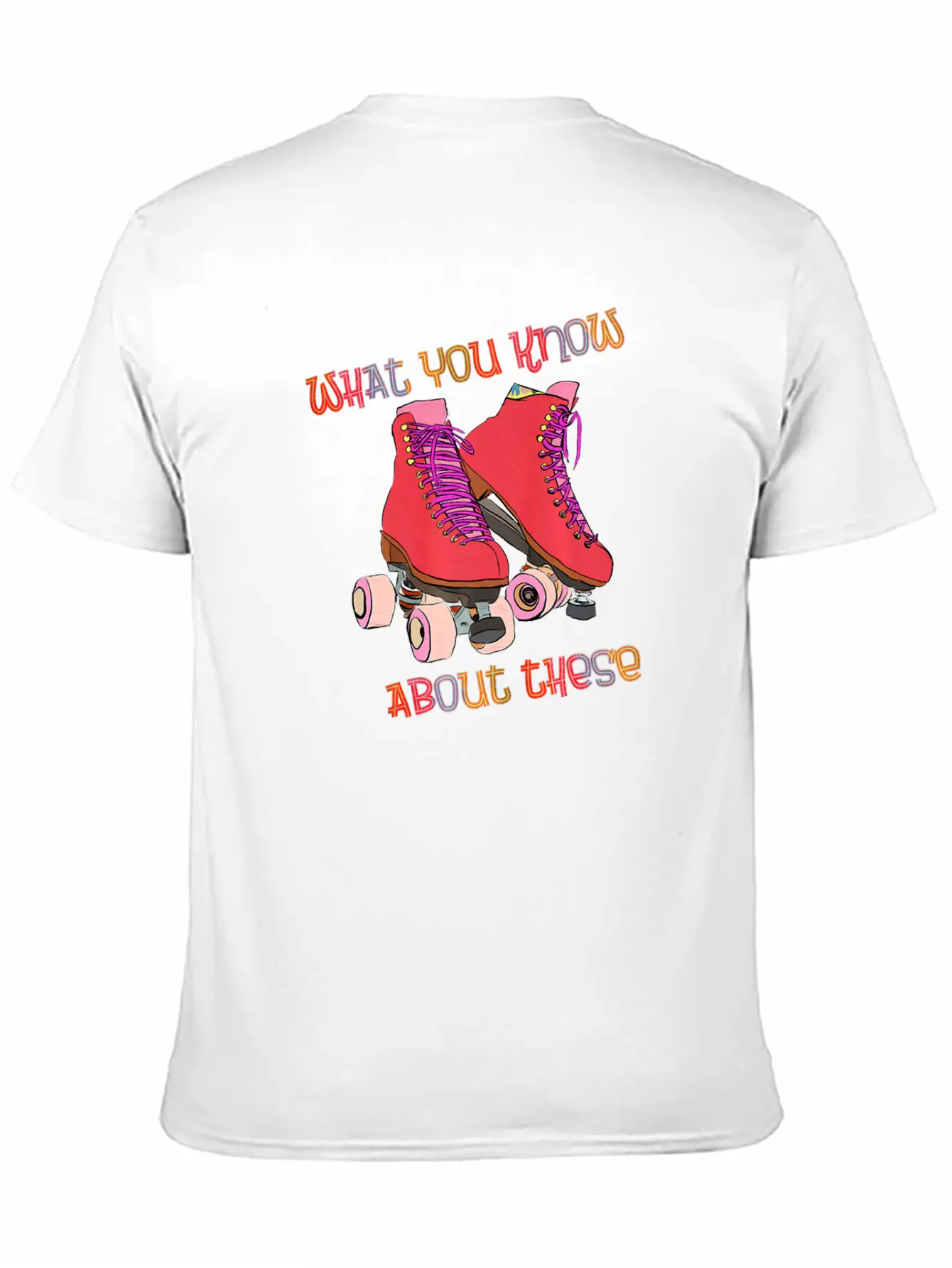 80s Roller Skates Roller Skating Disco Skates Vint Breathable Soft Cotton T-Shirt – Timeless Casual Look