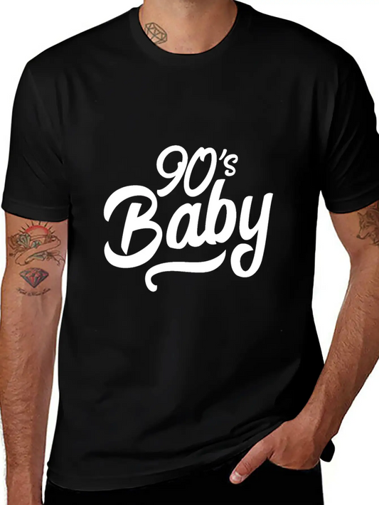 90s Baby Hand Lettering Simple Everyday Graphic Tee – Lightweight Summer Wear