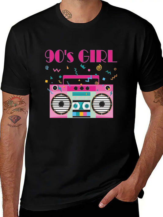 90s Girl Outfit 90's Party Costume Retro Soft Cotton Short Sleeve Tee – Unisex Wardrobe Staple