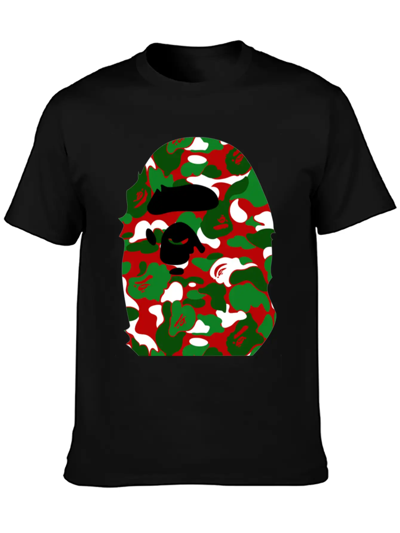 A Bathing Ape Camo Big Ape Head 2016 Soft Cotton Short Sleeve Tee – Unisex Wardrobe Staple