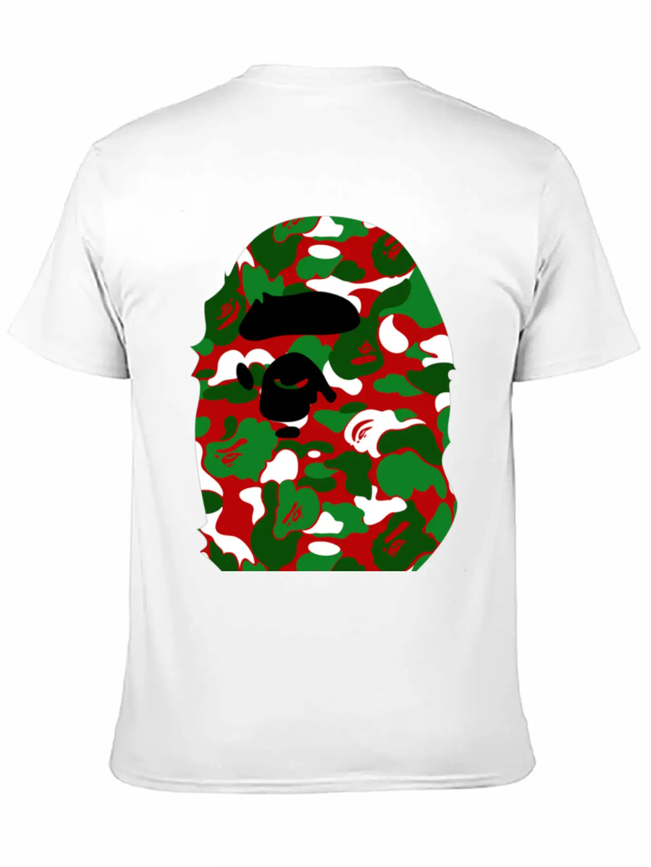A Bathing Ape Camo Big Ape Head 2016 Soft Cotton Short Sleeve Tee – Unisex Wardrobe Staple