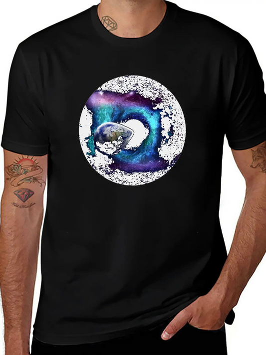 A Black Hole In The Universe Space Earth End Essential Unisex Summer Tee – Soft Cotton Casual Fit