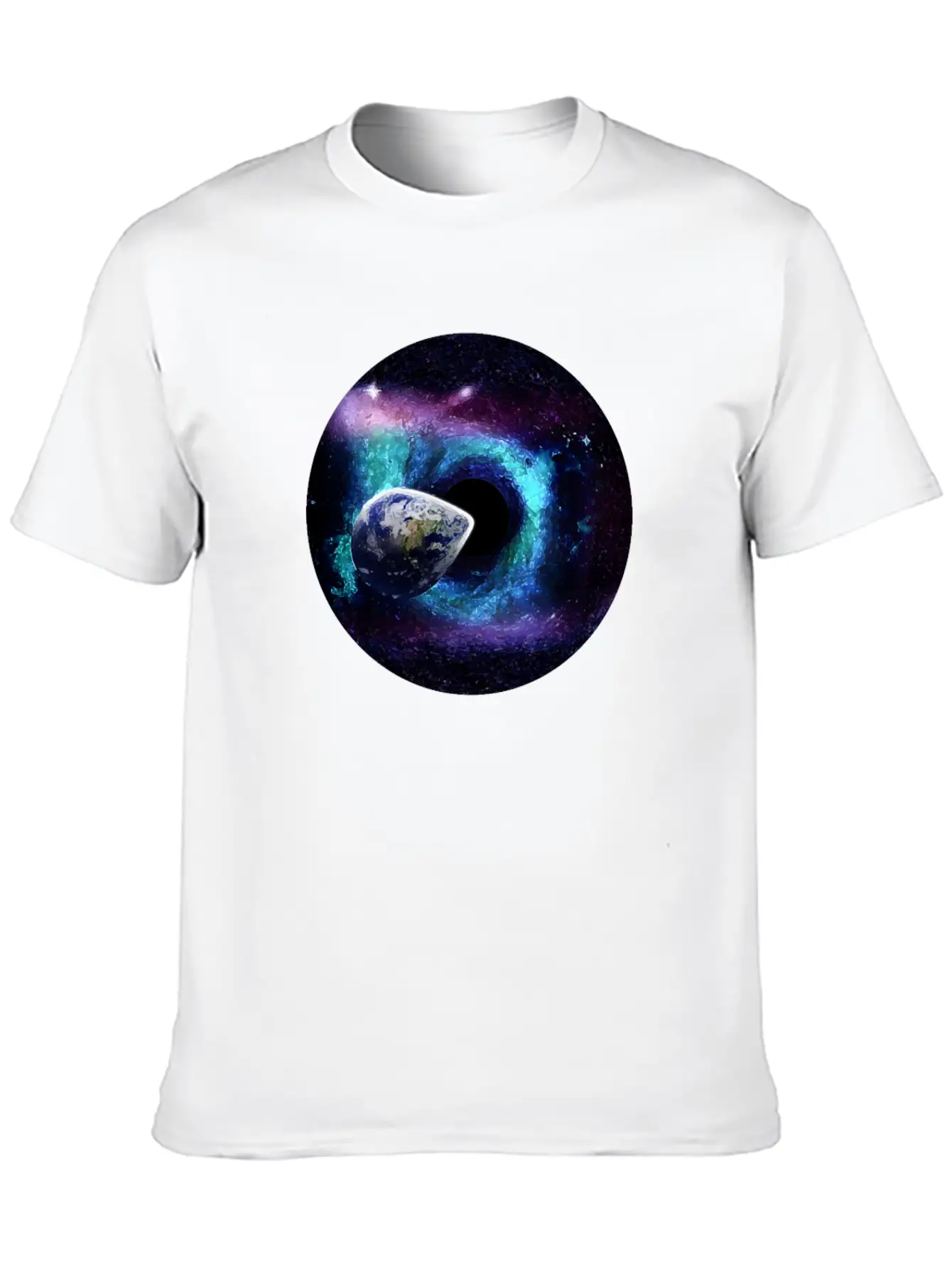 A Black Hole In The Universe Space Earth End Essential Unisex Summer Tee – Soft Cotton Casual Fit