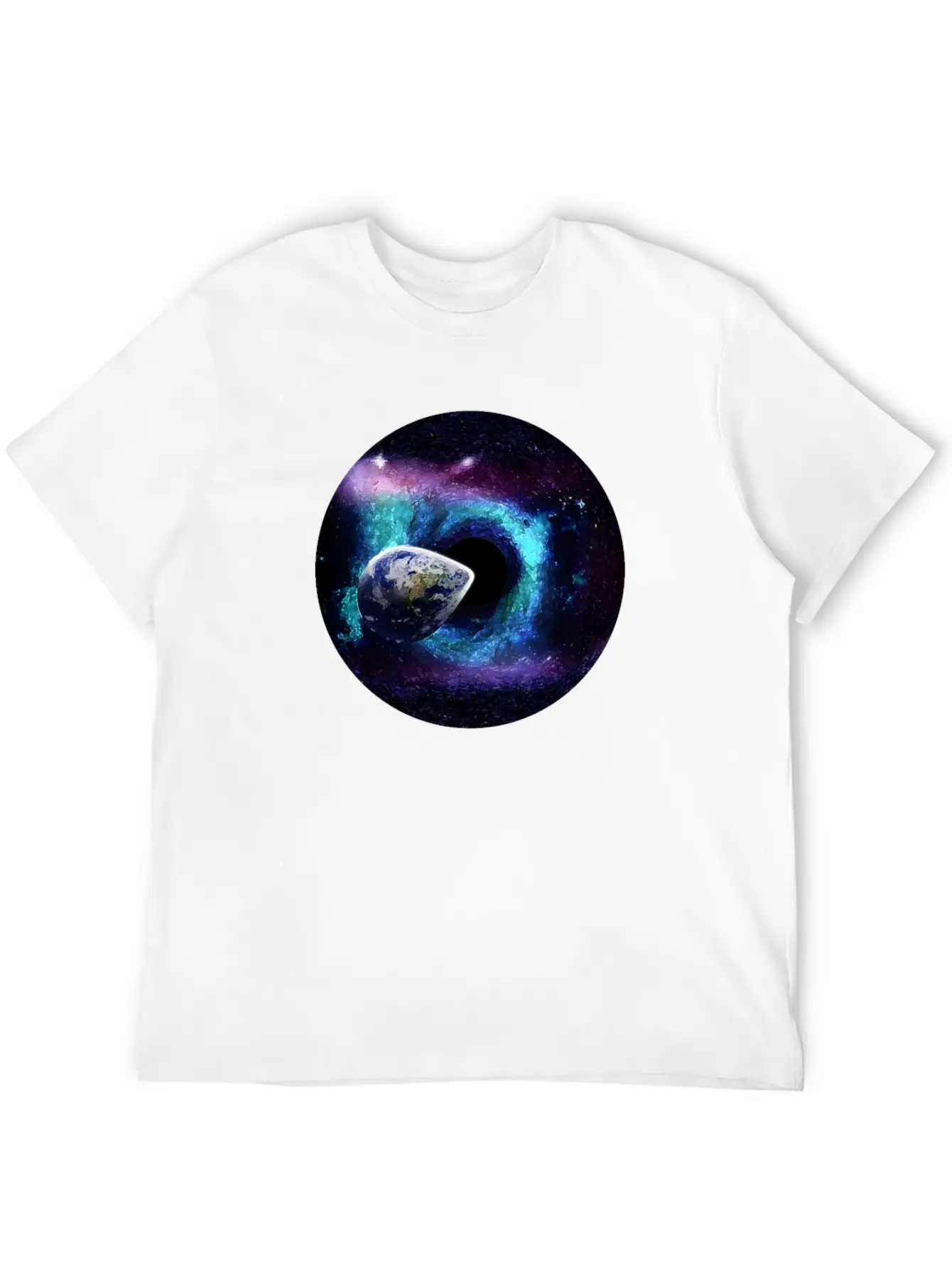 A Black Hole In The Universe Space Earth End Essential Unisex Summer Tee – Soft Cotton Casual Fit